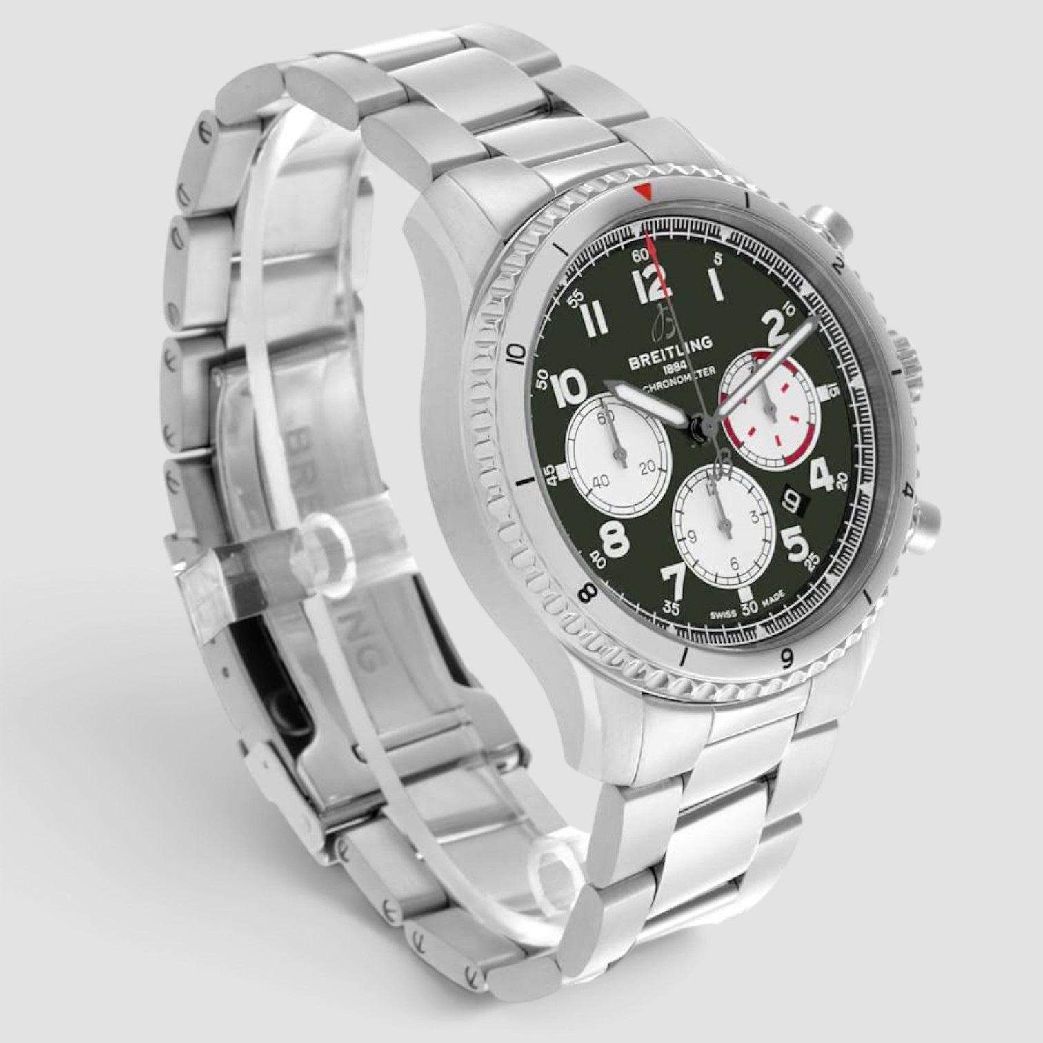 Aviator 8 B01 Chronograph 43 Curtiss Warhawk Green Dial