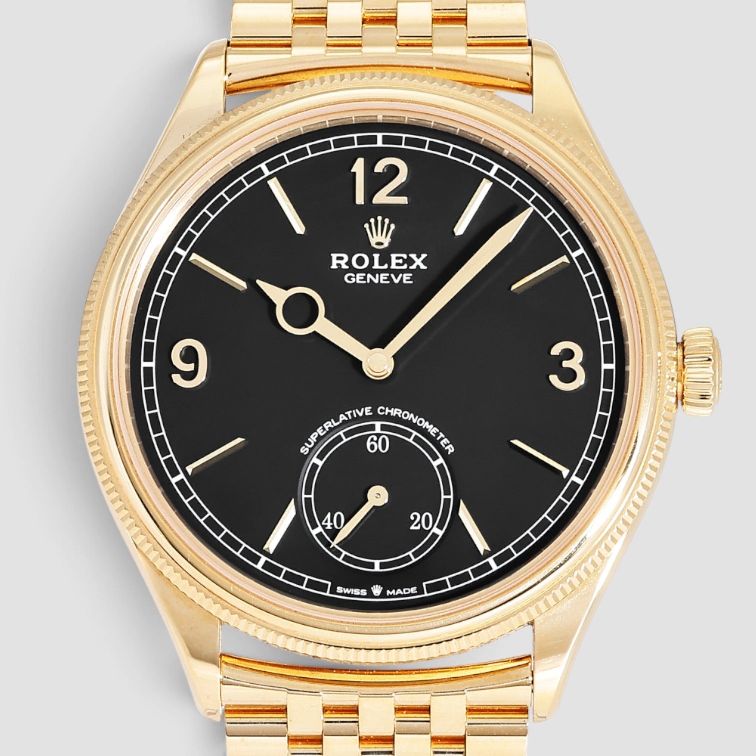 1908 39mm Yellow Gold Black Dial