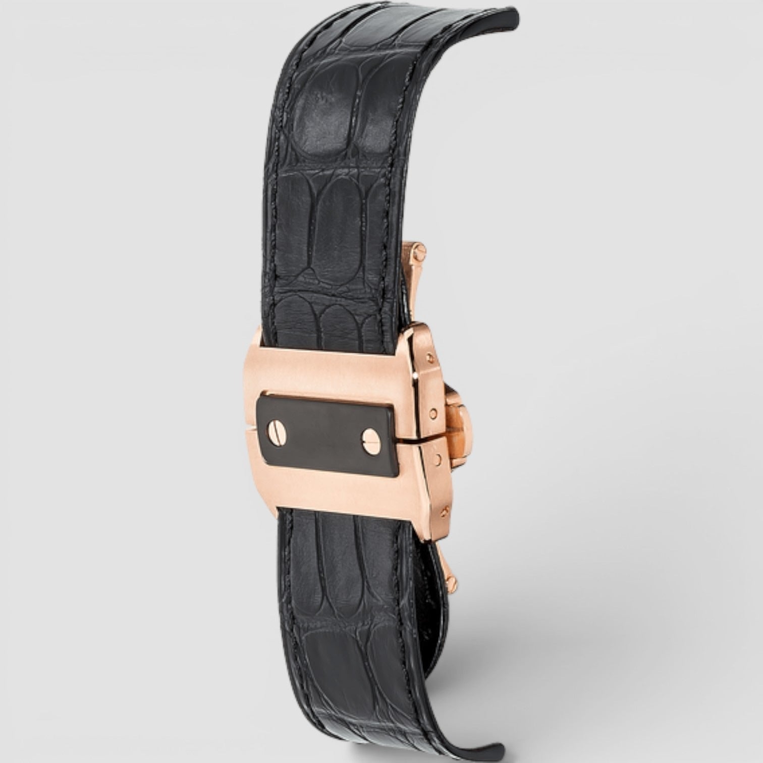 Santos 100 Extra Large 18K Rose Gold Black Dial