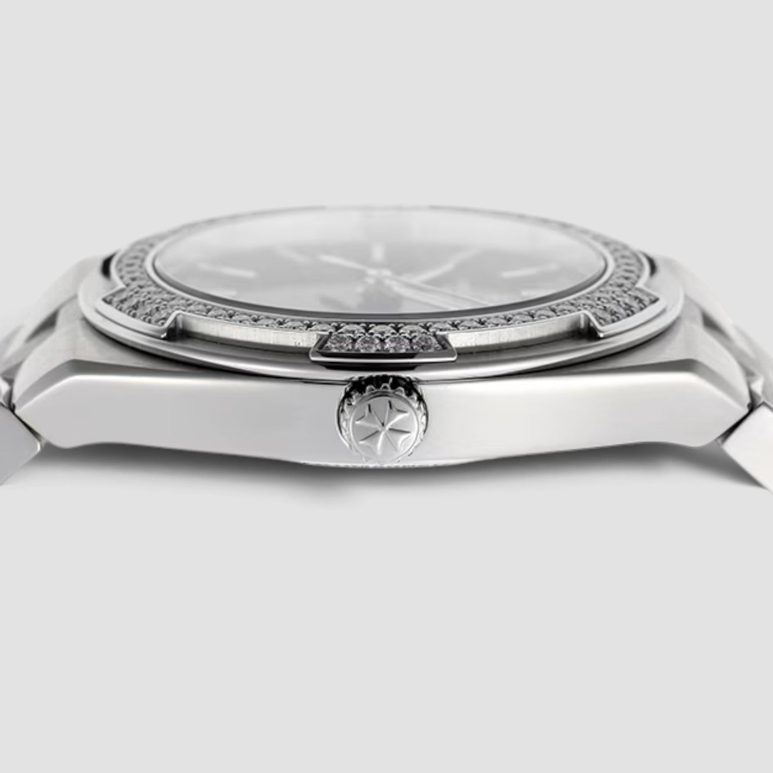 Overseas Quartz 33mm Steel Black Dial