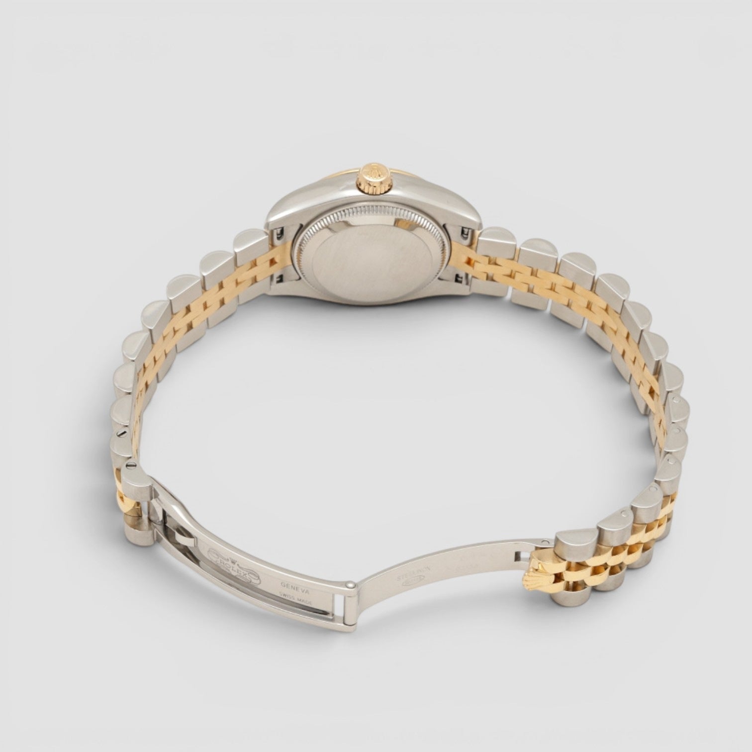 Lady-Datejust 26mm Steel & Yellow Gold Champagne Diamond Dial
