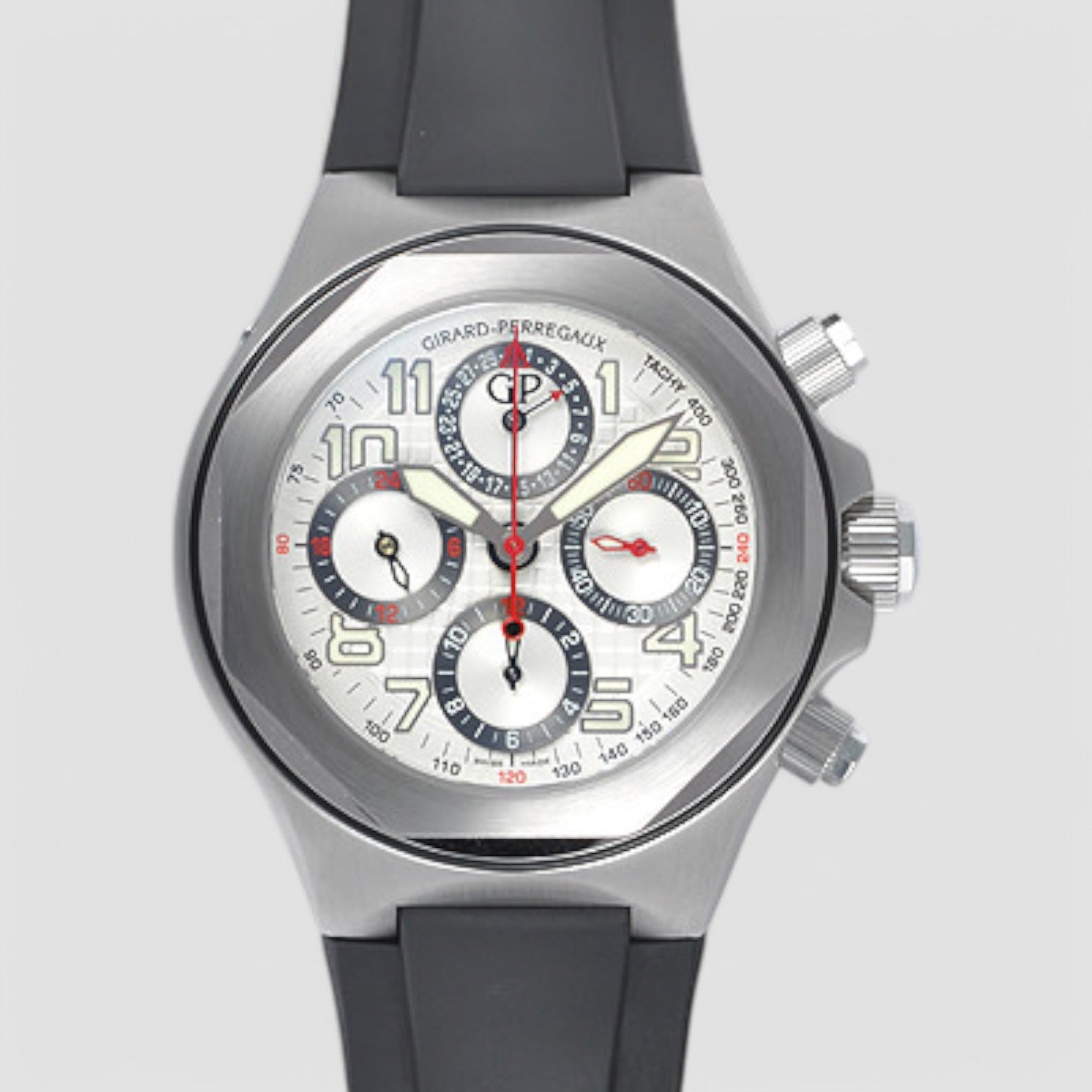 Laureato EVO3 Chrono SS Rubber White Dial