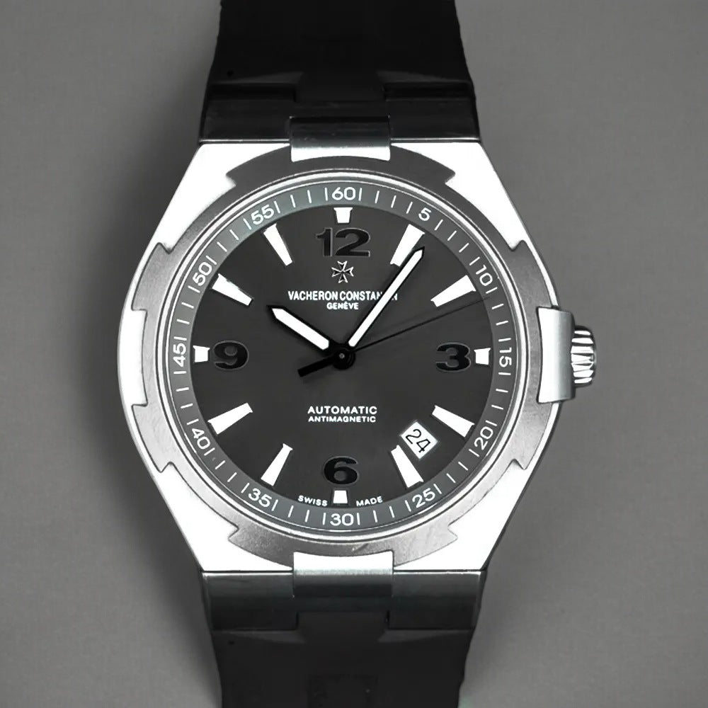 Overseas "Deep Stream" Automatic Grey Dial Titanium / SS
