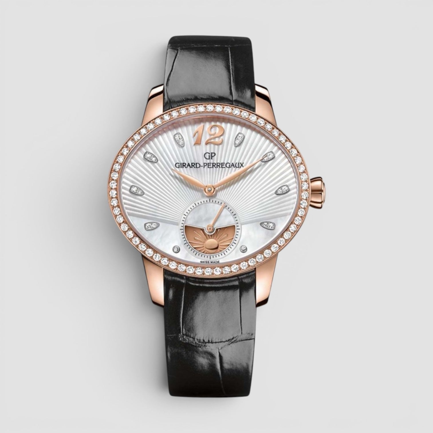 Cat’s Eye Day & Night 18K Rose Gold Mother-of-Pearl Diamond Dial