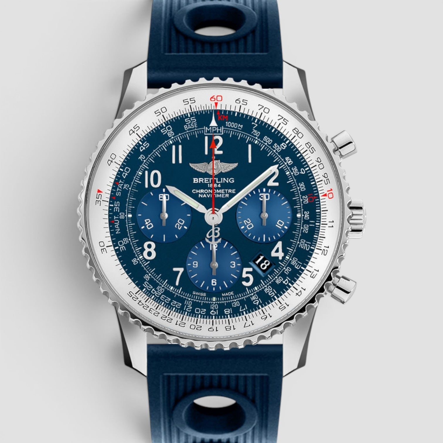 Navitimer 01 43 Limited Edition Blue Dial Men's Watch