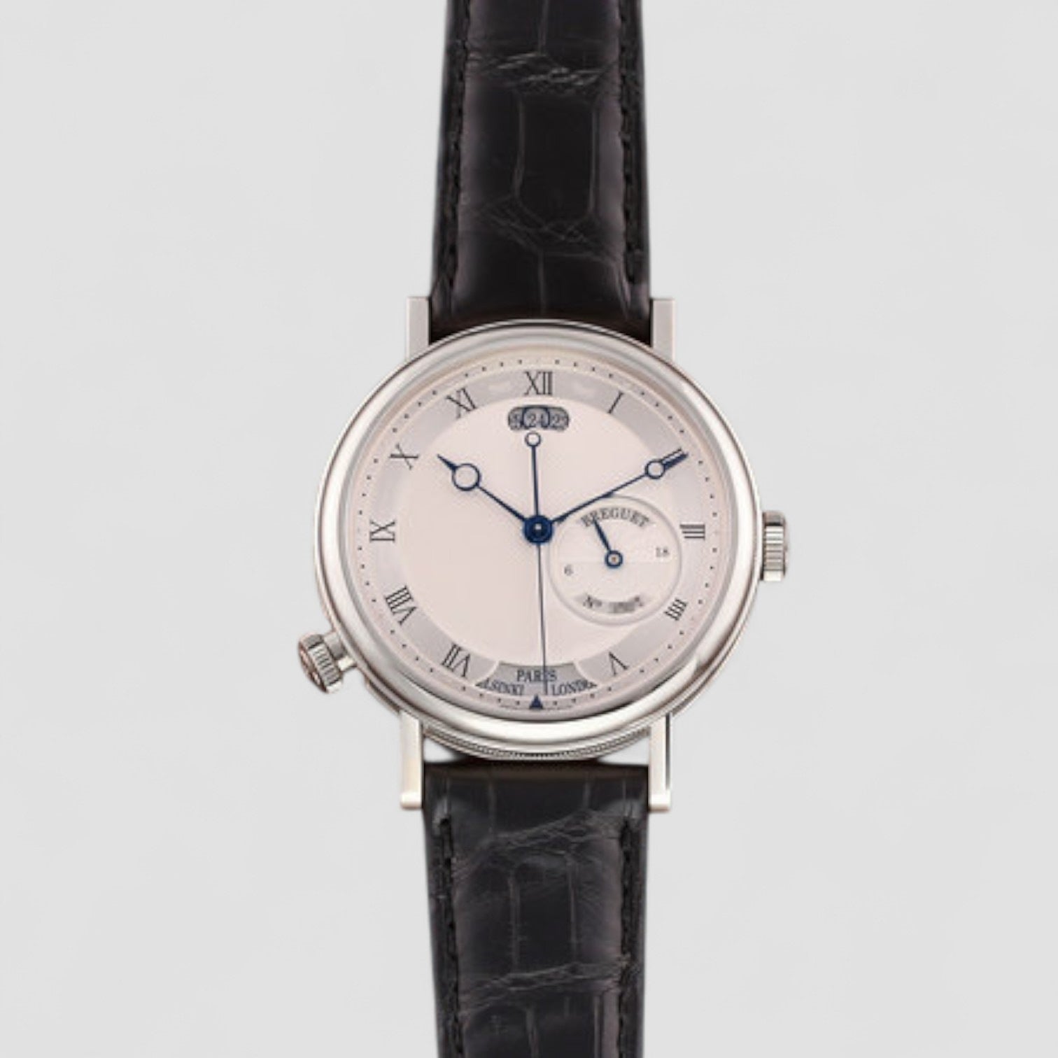 Classique Hora Mundi Men's 18k White Gold Watch
