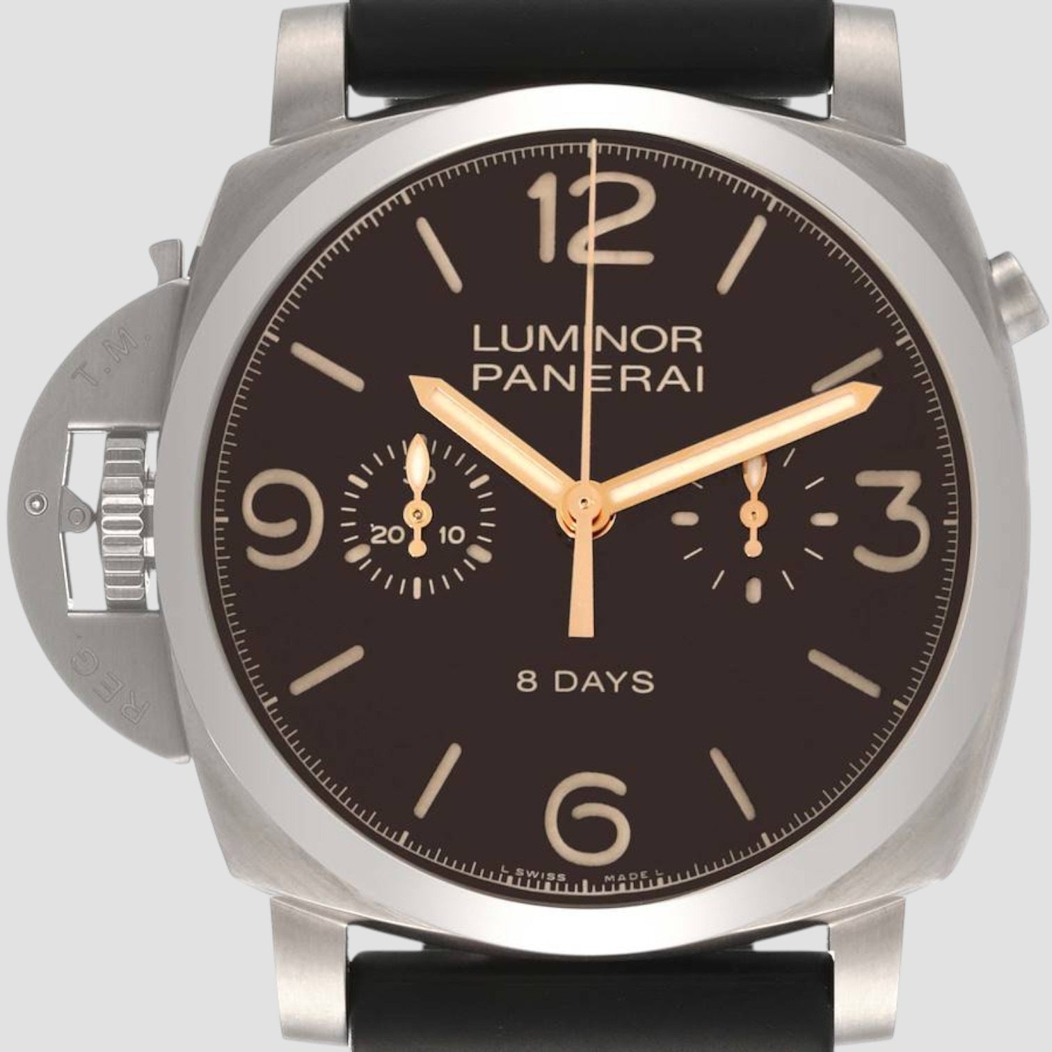 Luminor 1950 Chrono Monopulsate Left Handed Titanium Mens Watch