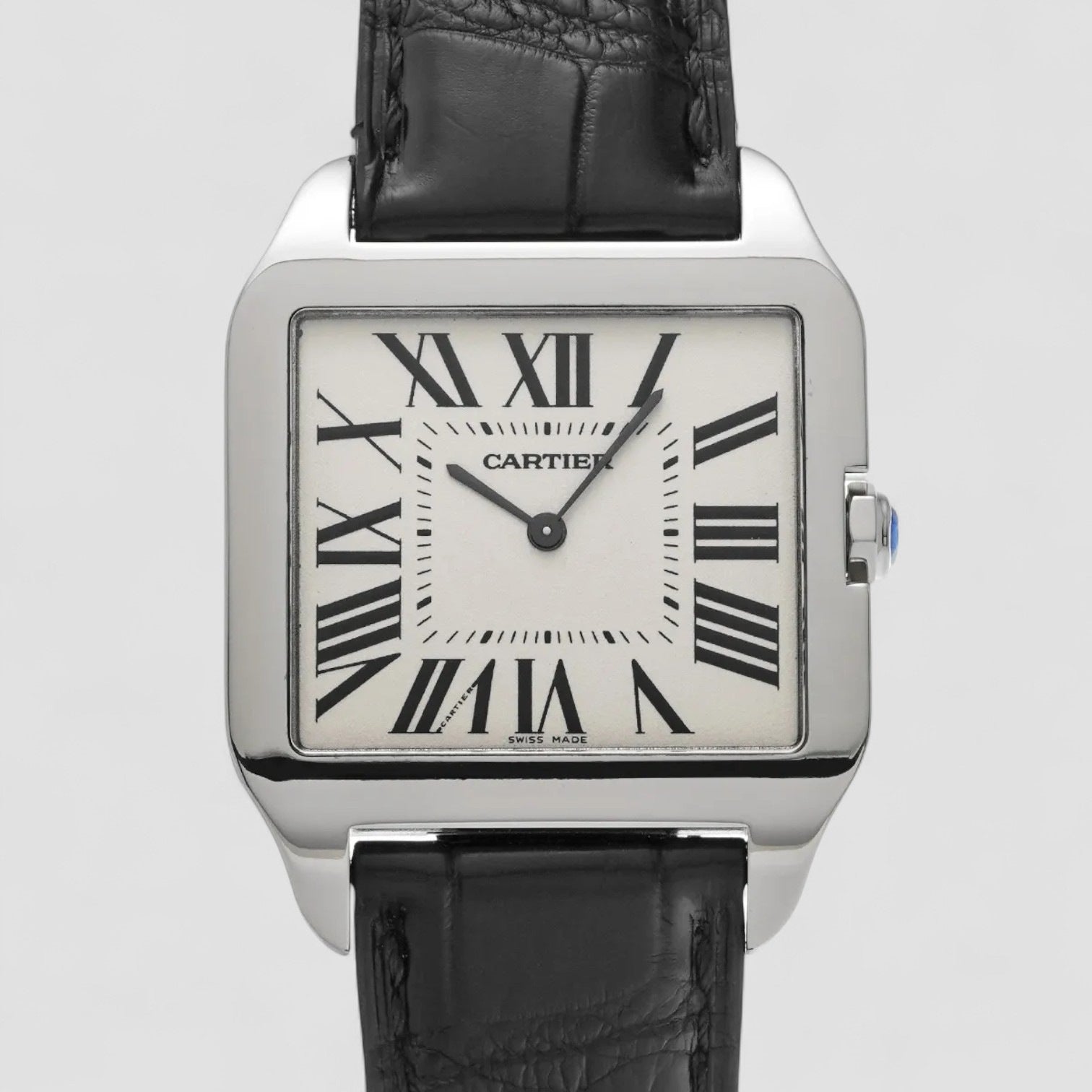 Santos Dumont White Gold Manual Wind