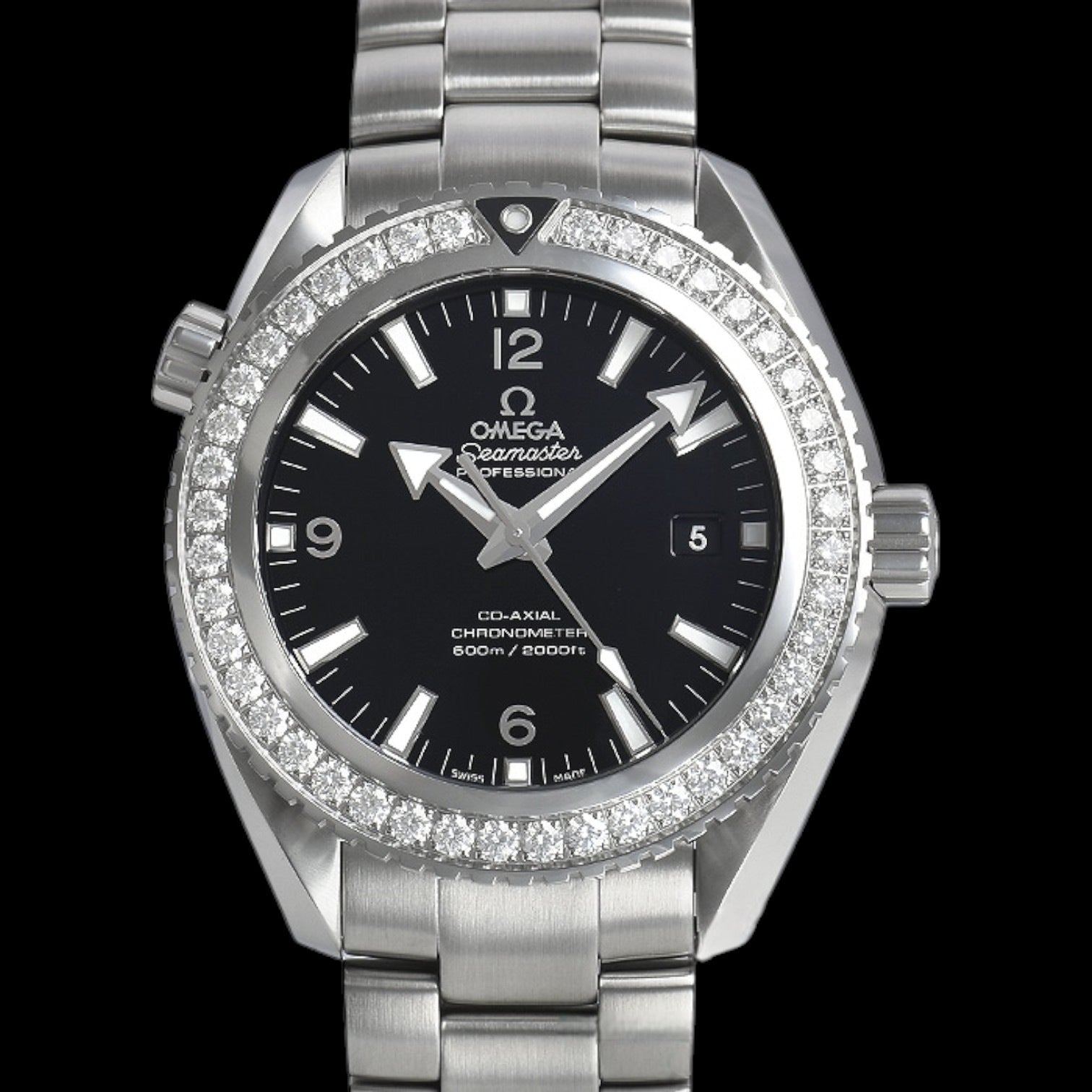 Seamaster Planet Ocean Diamond Bezel Luxury Watch