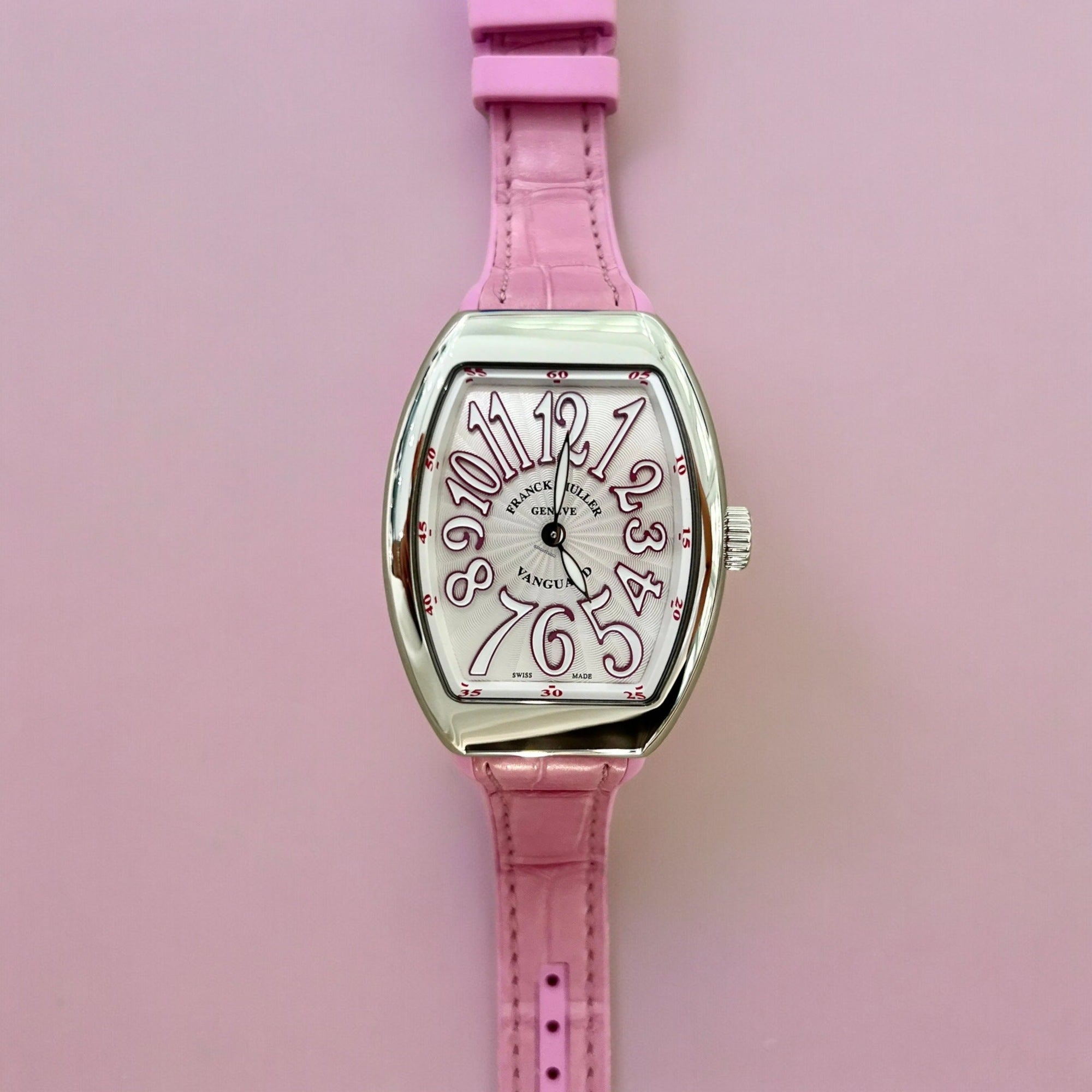 Vanguard 35MM Pink Silver dial