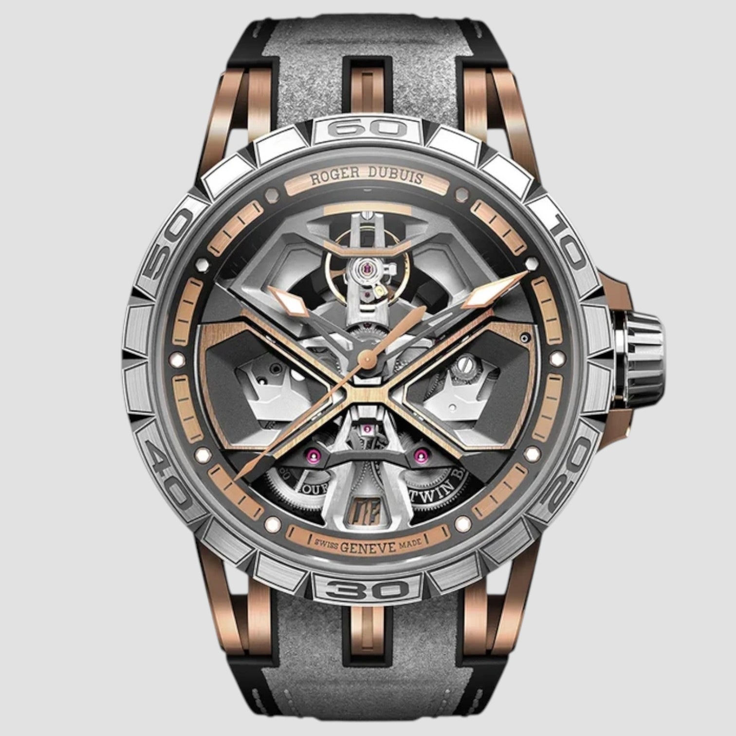 Excalibur Spider Huracan Pink Gold 45MM