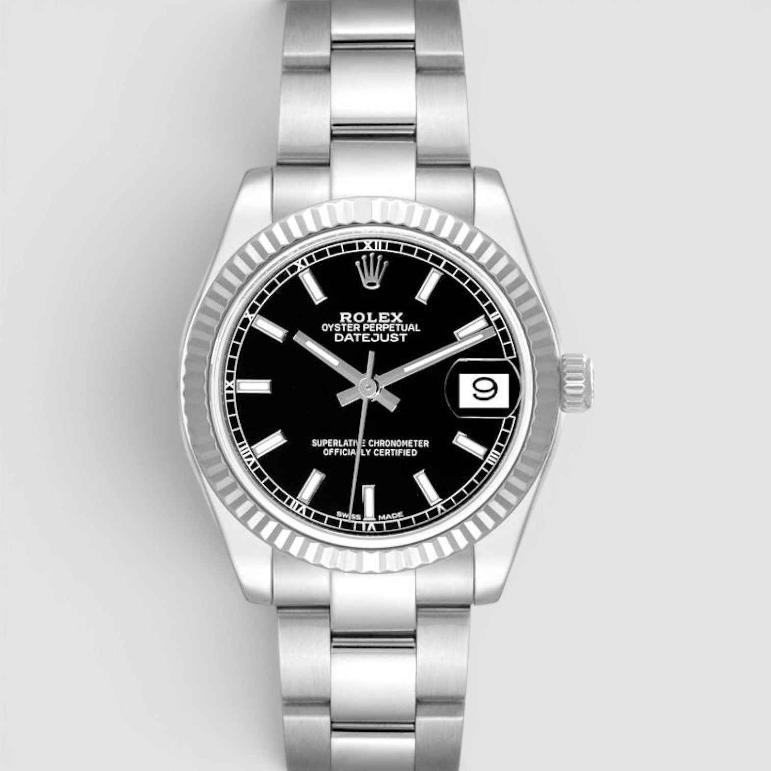 Datejust 31 Black index dial Oyster