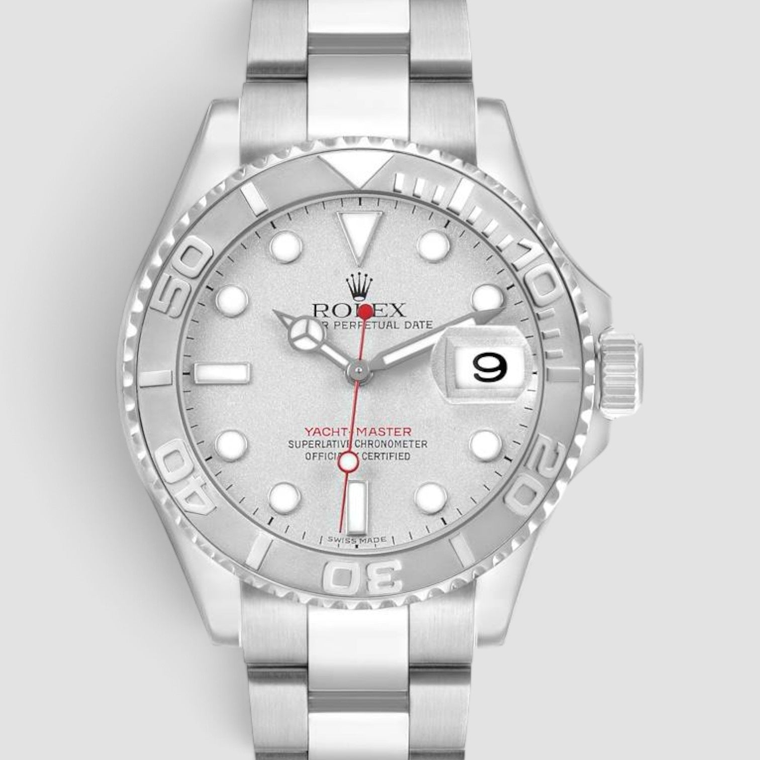 Yacht-Master 40mm Stainless Steel & Platinum Silver Dial