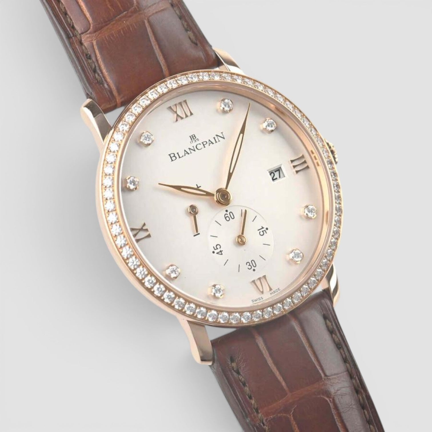 Villeret Ultra-Slim 40mm Rose Gold White Dial