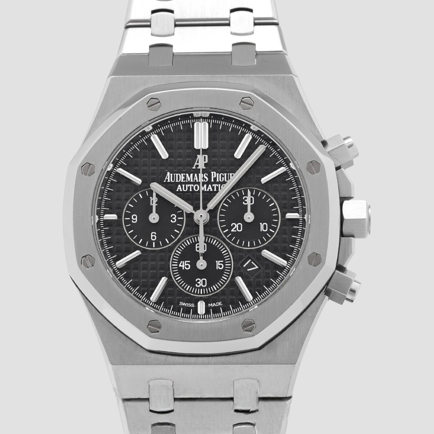 Royal Oak Chronograph Stainless Steel 41mm Black Dial Bracelet
