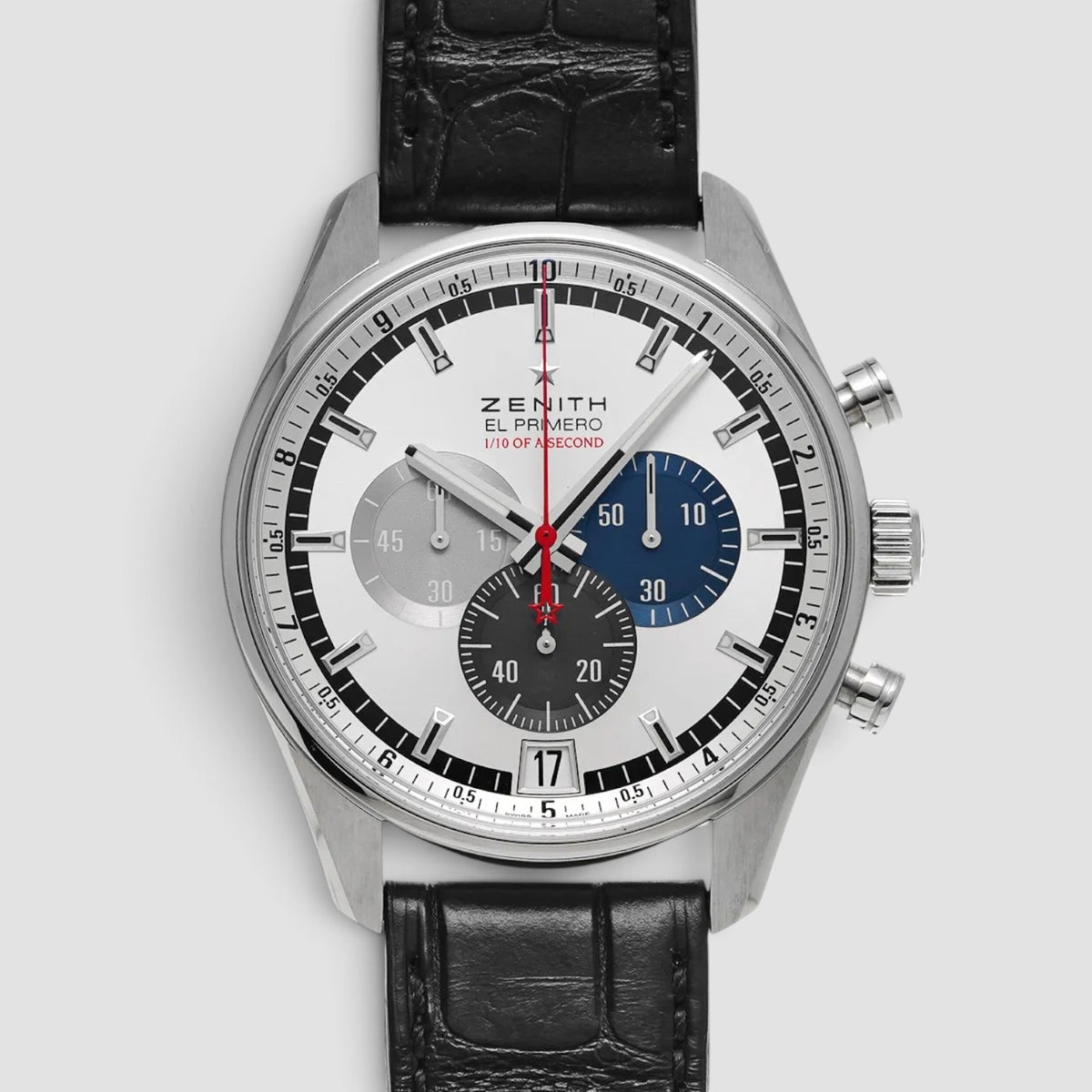 El Primero Automatic Chronograph Silver Dial Stainless Steel