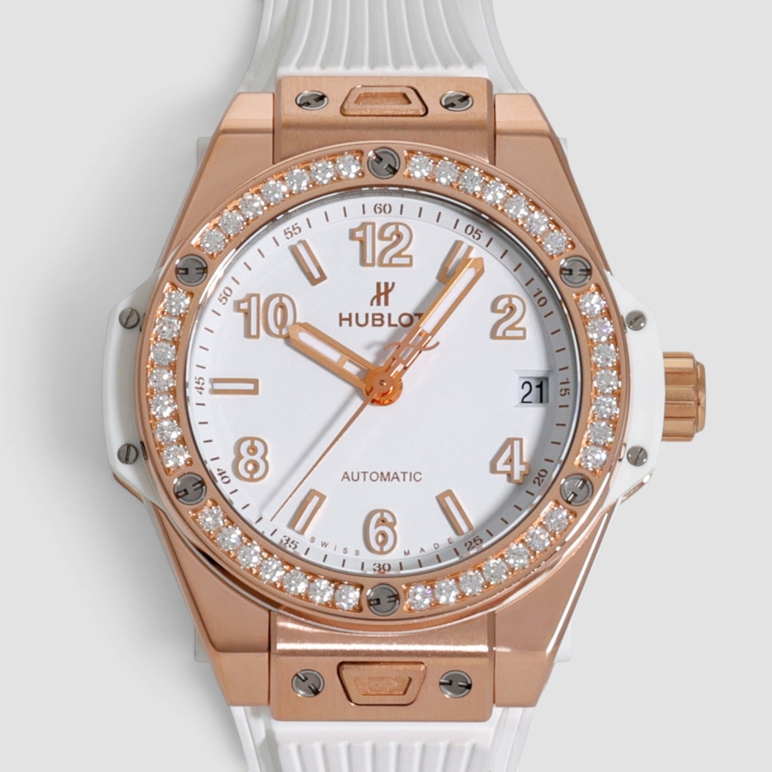 Big Bang One Click King Gold White Diamonds 39mm