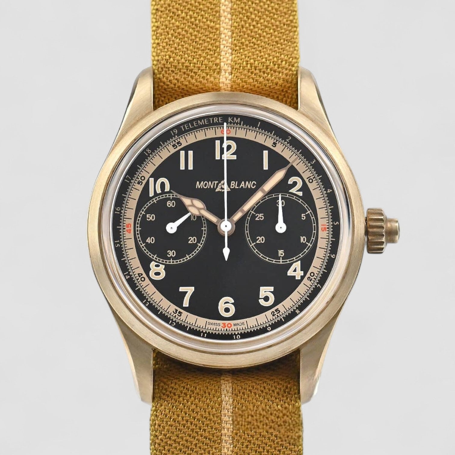 Monopusher Chronograph Automatic Black Dial Watch