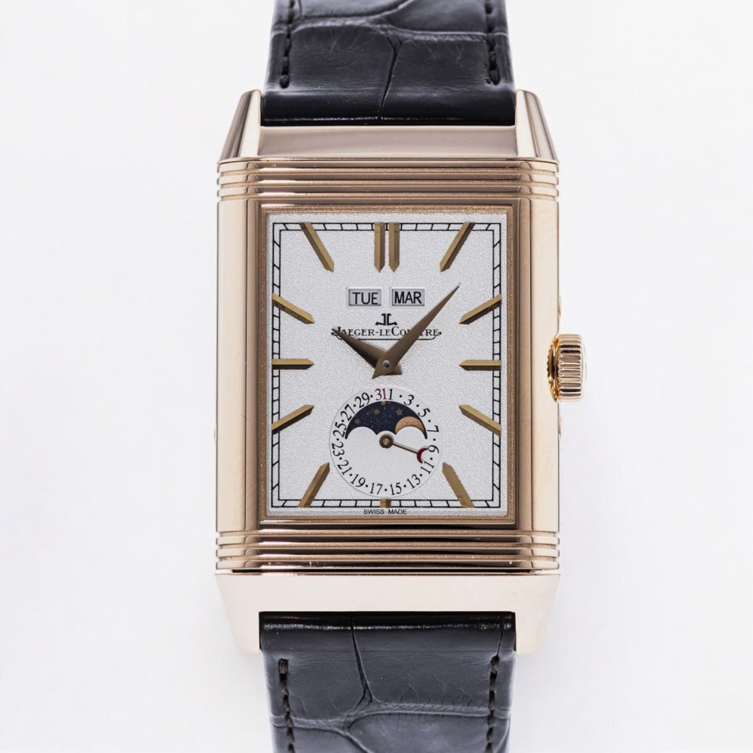 Reverso Tribute Calendar 18K Rose Gold