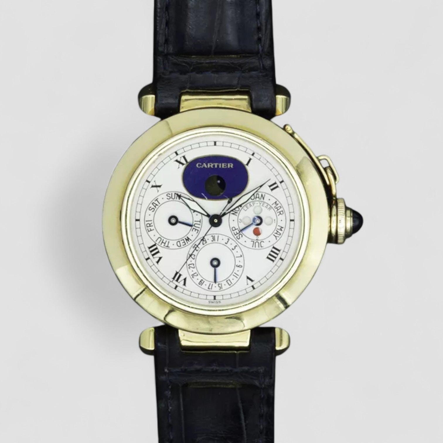 Pasha Perpetual Calendar 18K Yellow Gold Men's Watch