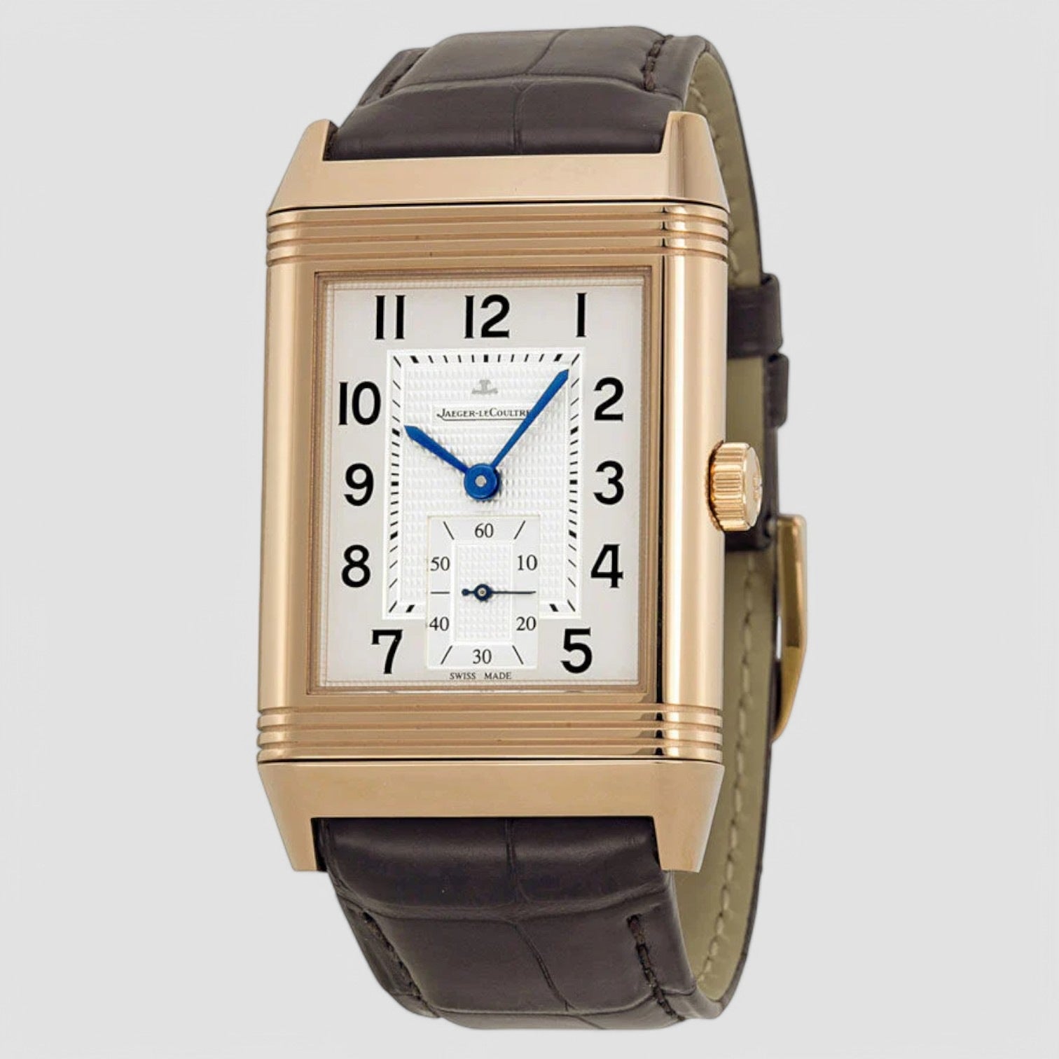 Grande Reverso 976 Classique Silver Dial 18K Rose Gold