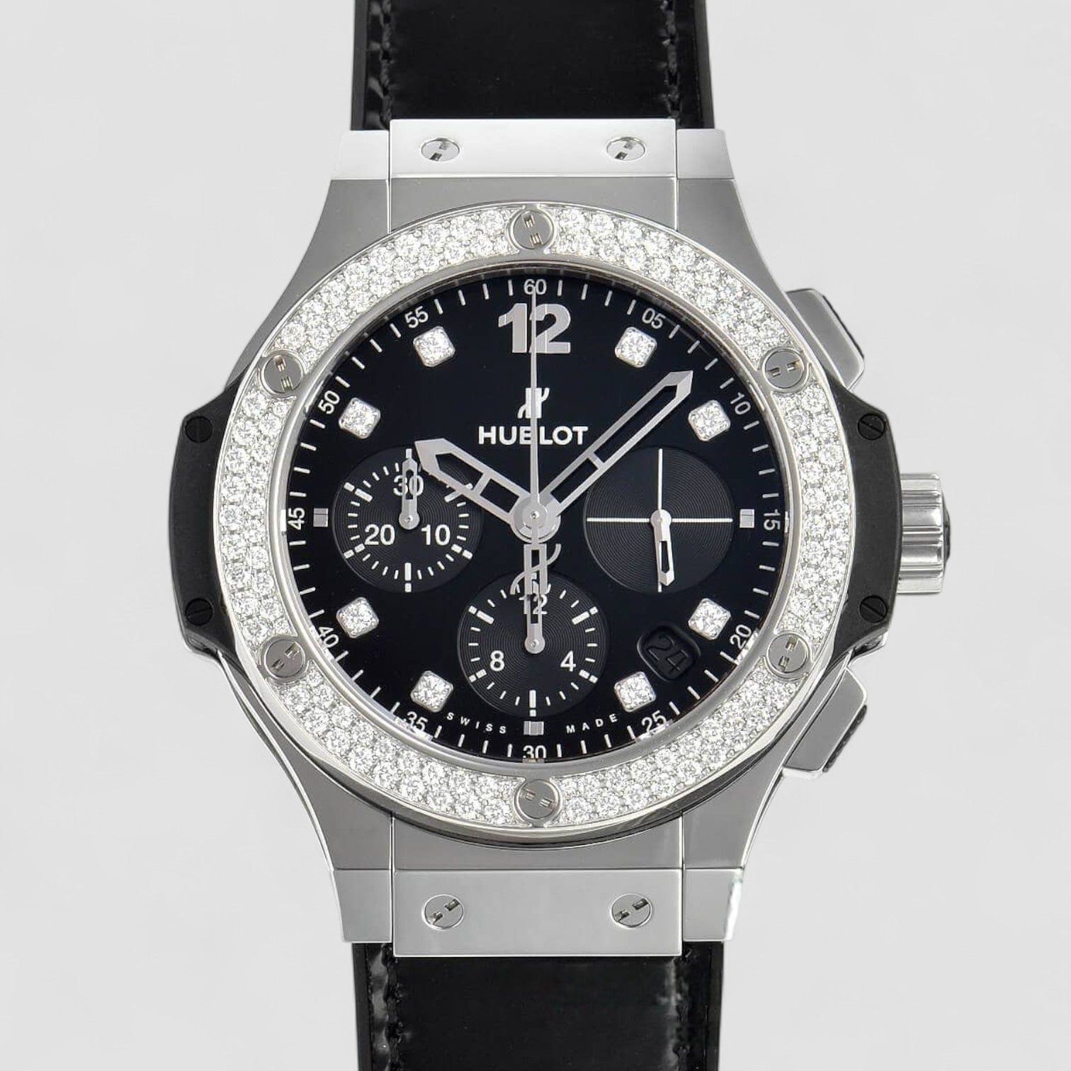 Big Bang Shiny Black Diamond Dial 41mm Watch