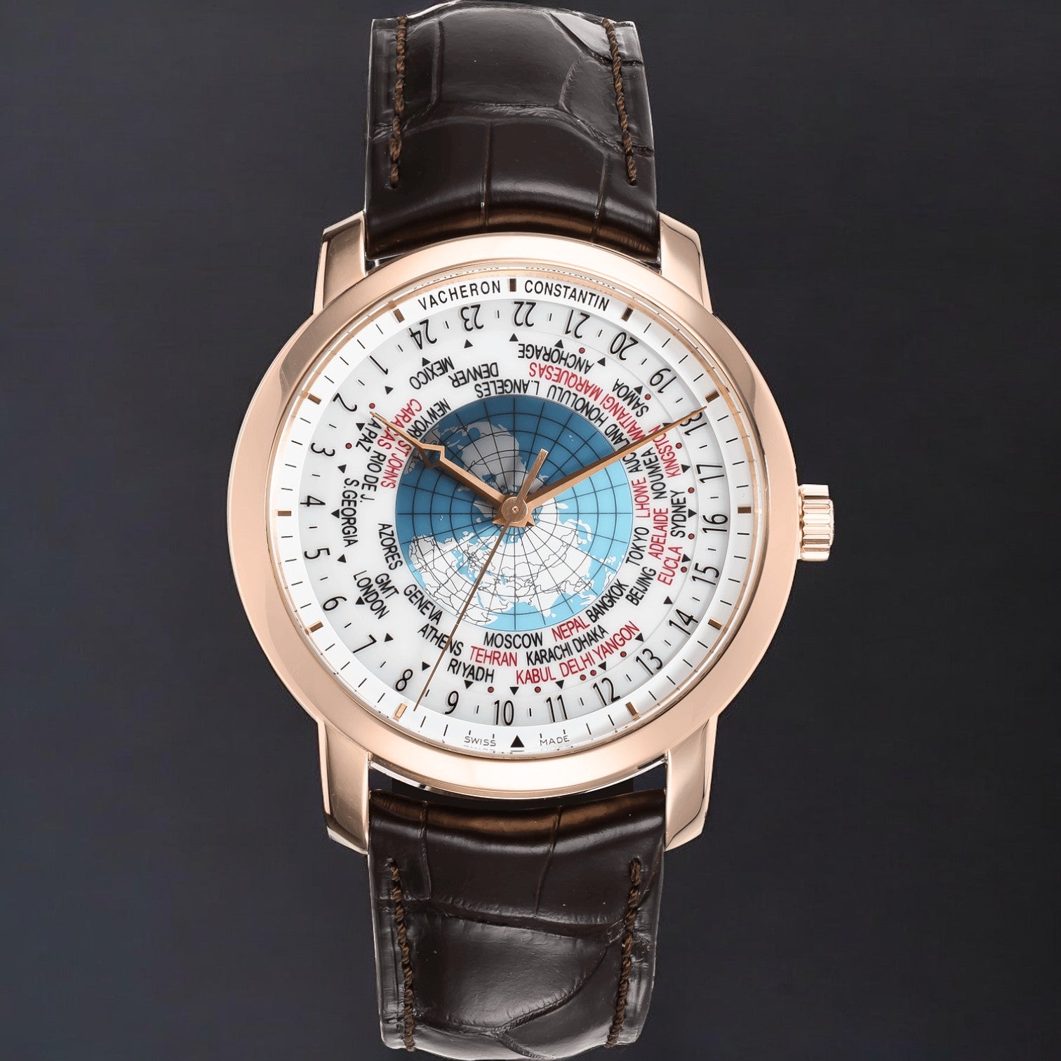 Patrimony Traditionnelle World Time Rose Gold