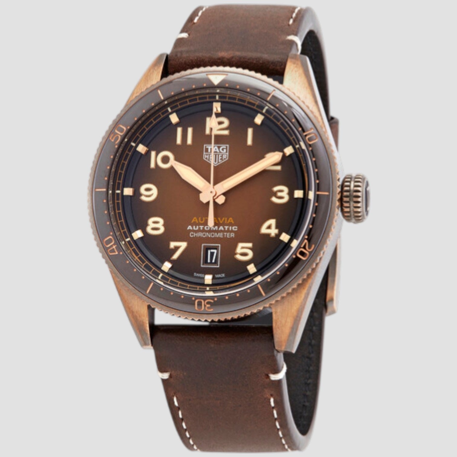 Autavia Automatic Brown Dial Men's Watch