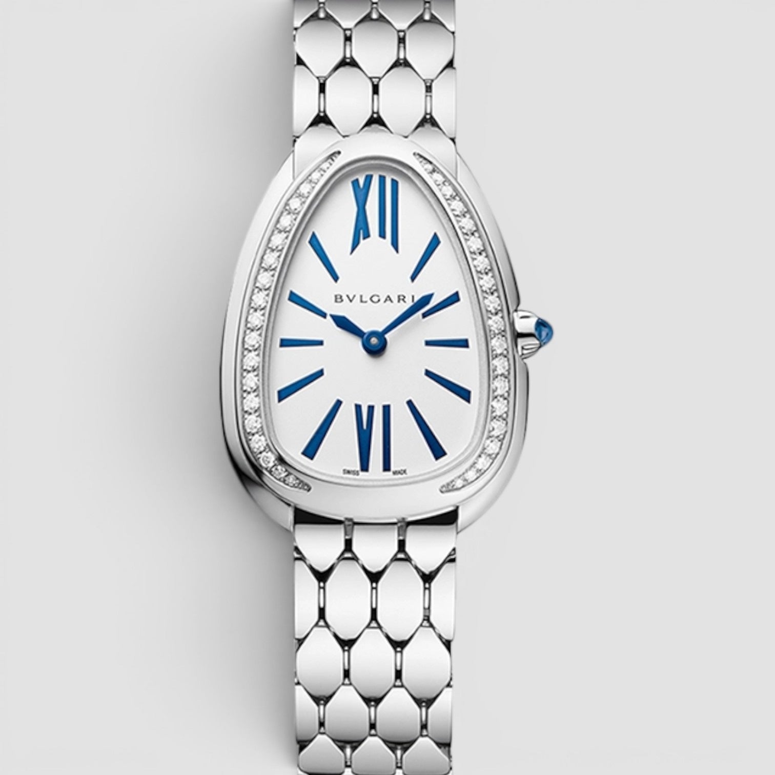 Serpenti Seduttori 18K White Gold Silver Dial