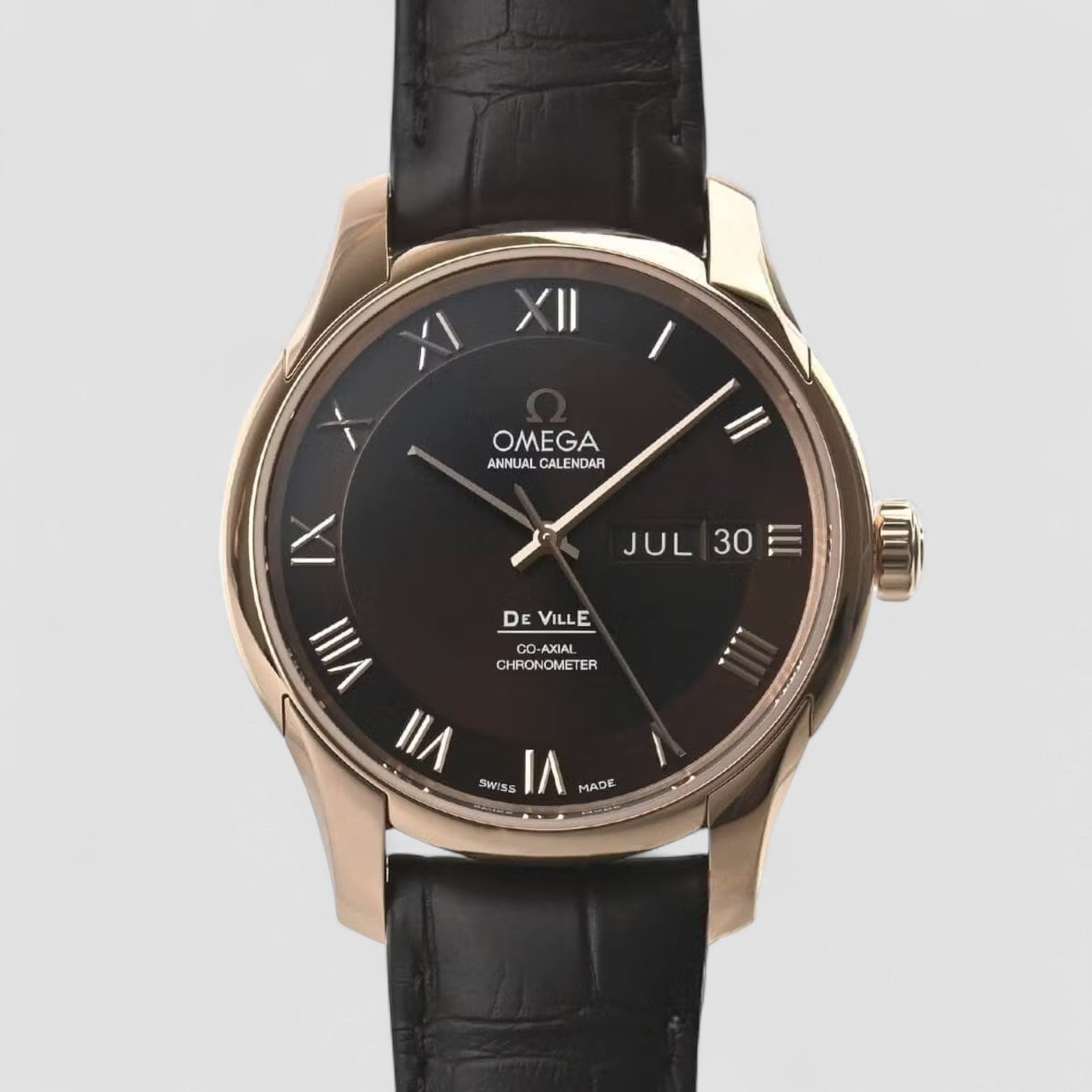De Ville Co-Axial Annual Calendar Mens Watch