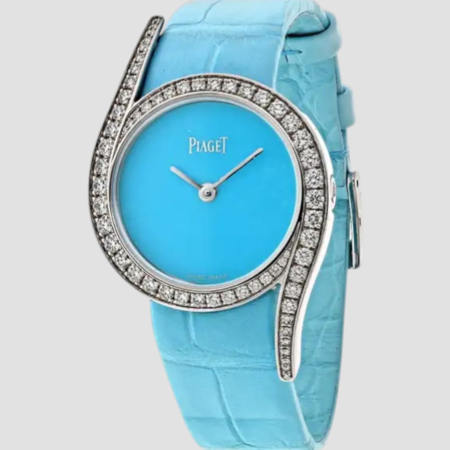 18K White Gold Limelight Gala Turquoise 32mm Dial Watch