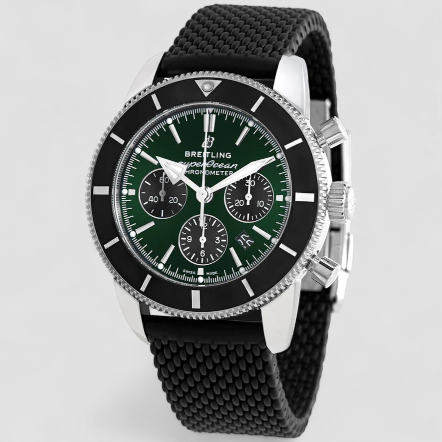 Superocean Heritage II Chronograph Automatic Green Dial Men's Limited Edition Watch