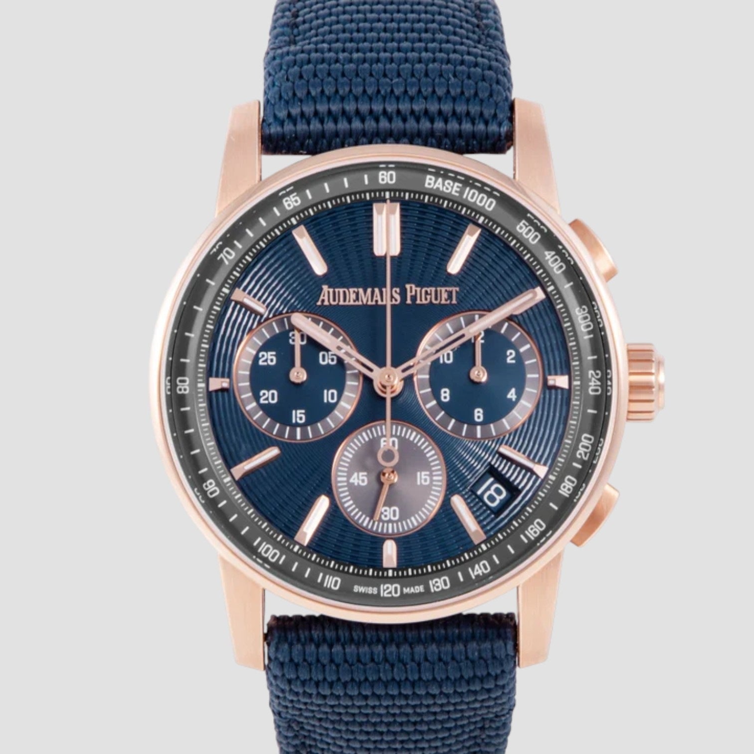 Code 11.59 Chronograph Pink Rose Gold 41mm Blue Dial