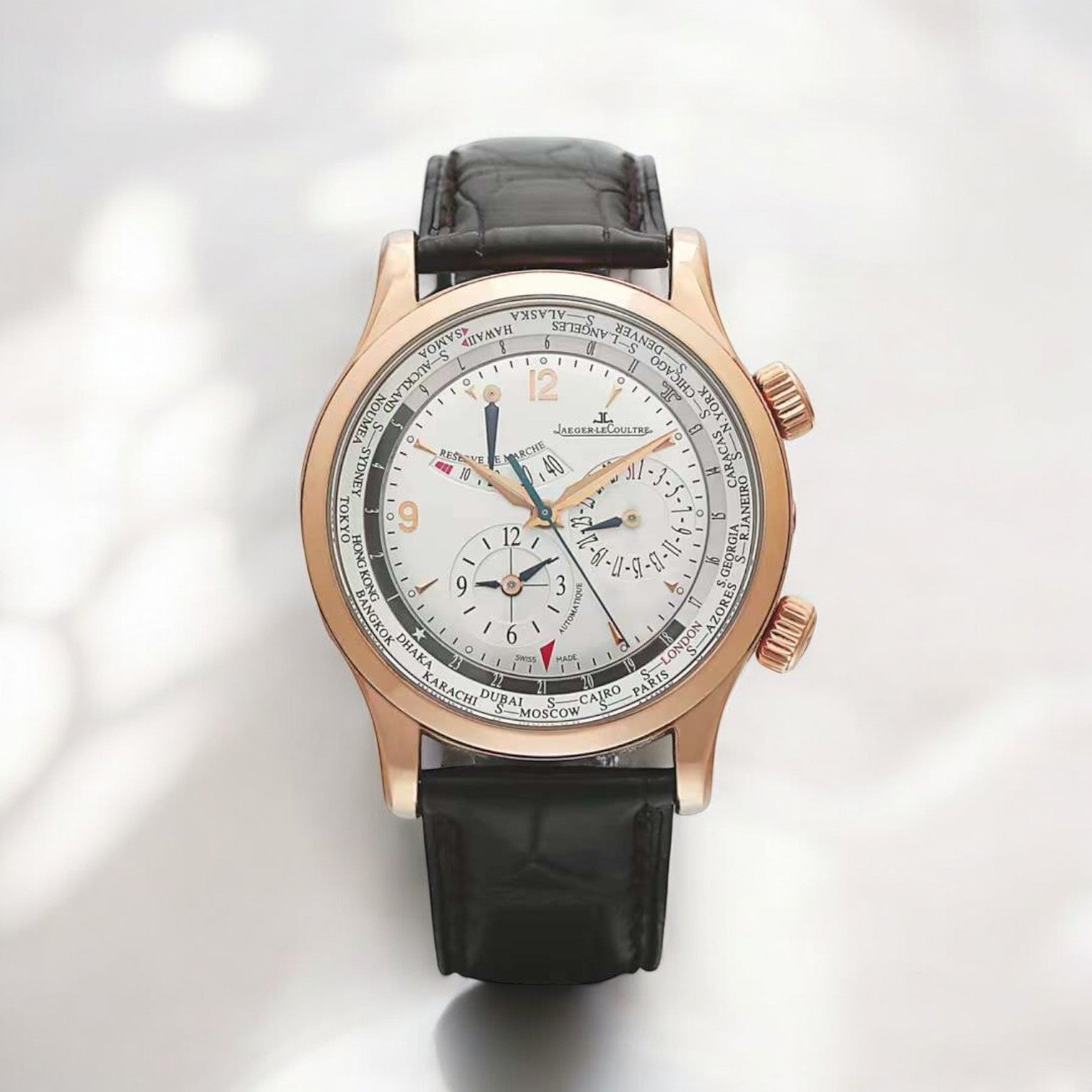 Master World Geographic 18K Rose Gold Limited White Dial 41.5MM