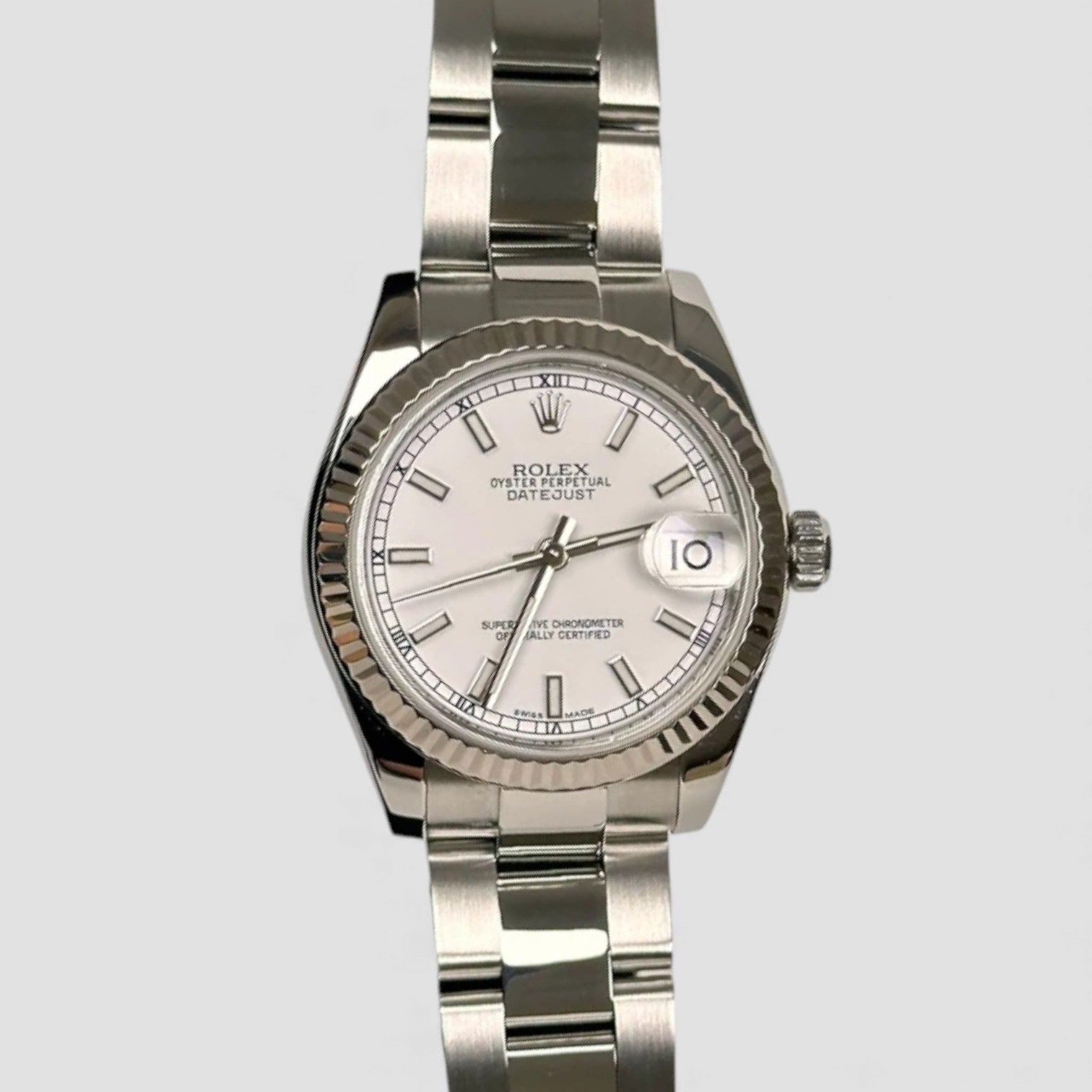 Oyster Datejust 31mm Steel and White Gold