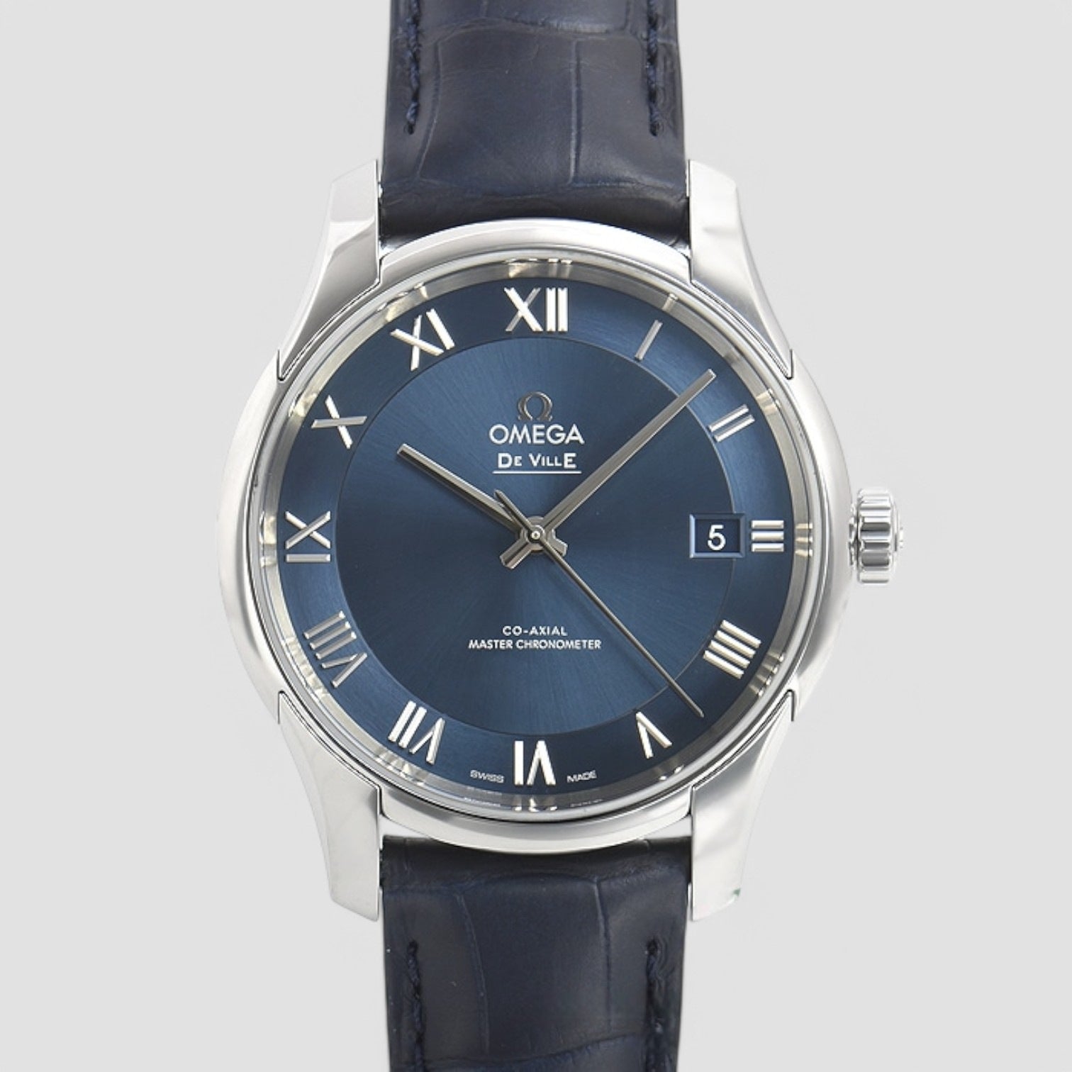 De Ville Hour Vision Automatic Chronometer Blue Dial Men's Watch