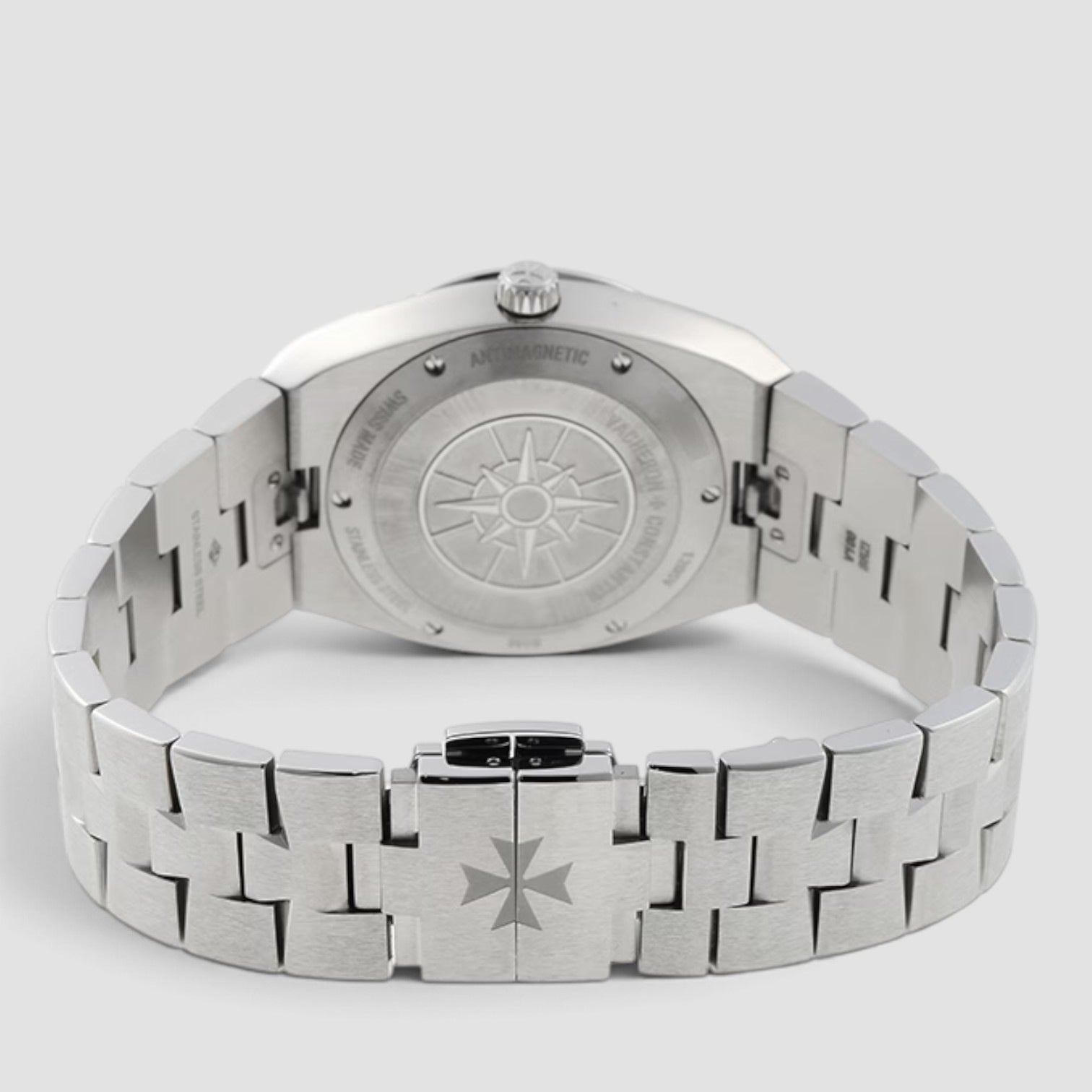 Overseas Quartz 33mm Steel Black Dial