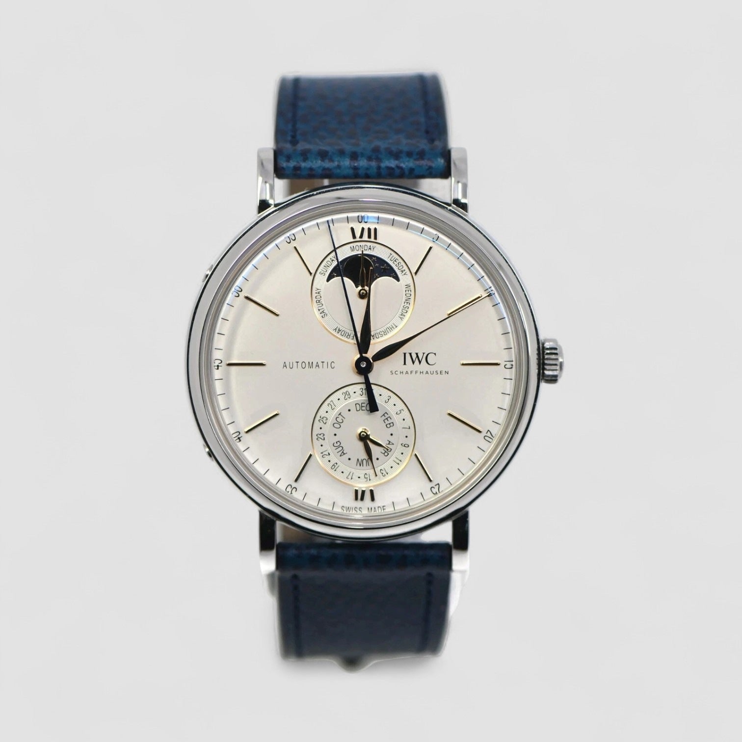 Portofino Complete Calendar SS Silver Dial