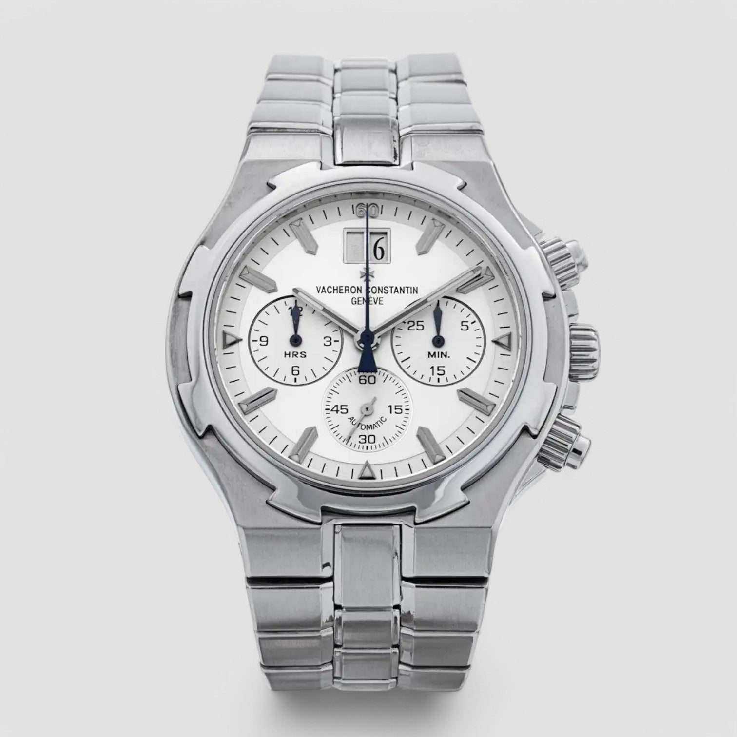 Overseas Chronograph SS White Dial