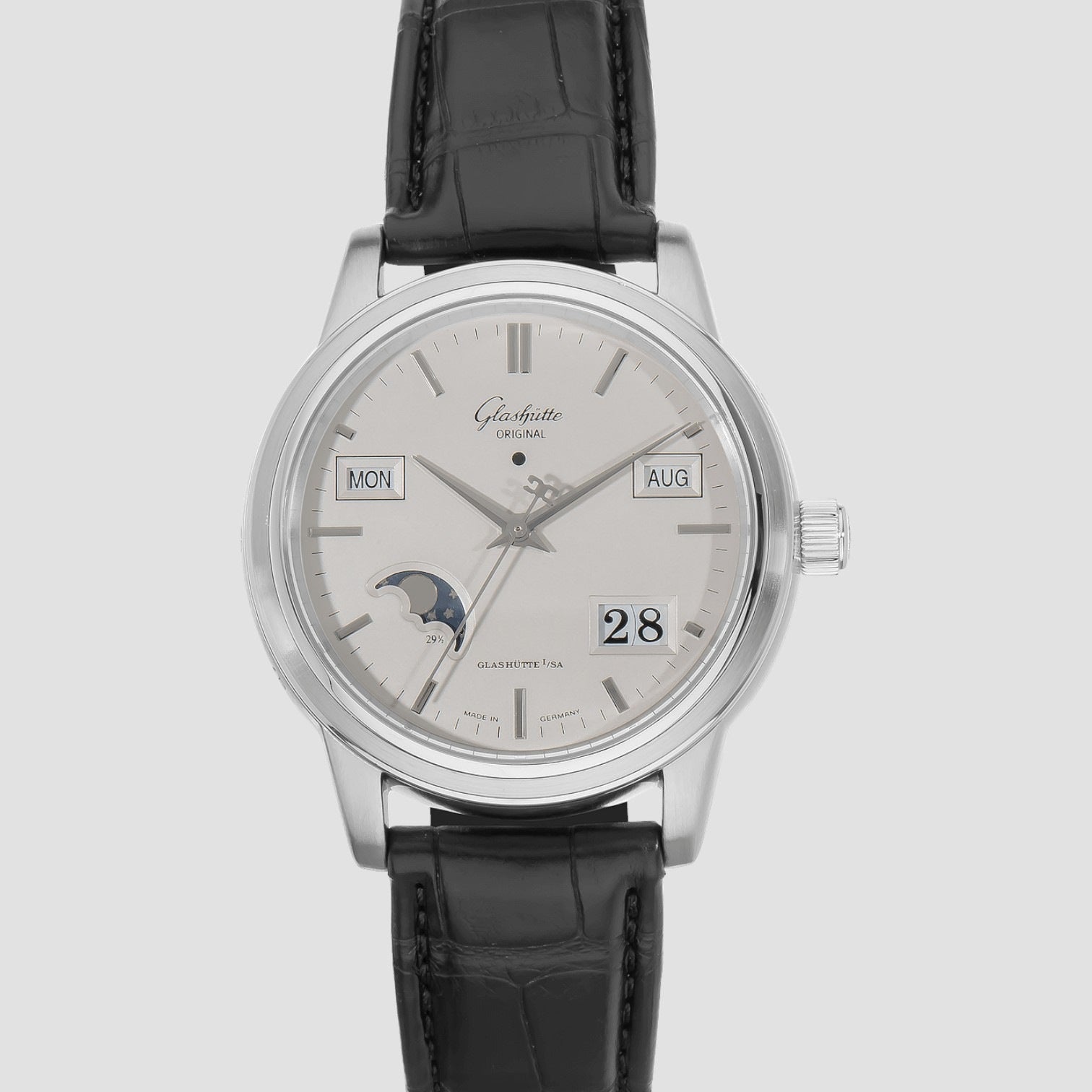 Senator Perpetual Calendar SS White Dial