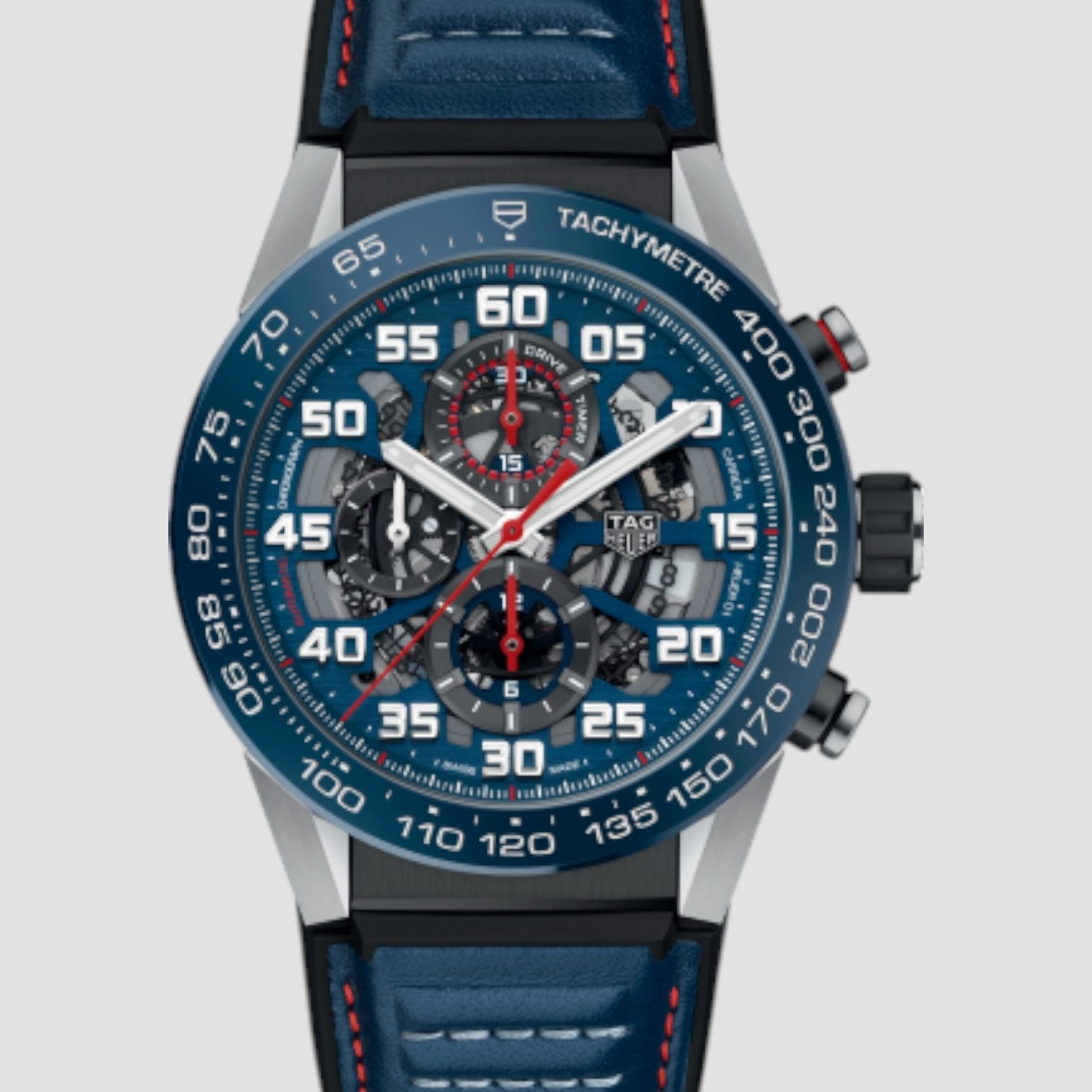 Carrera Caliber Heuer 01 Skeleton 45mm Mens Watch