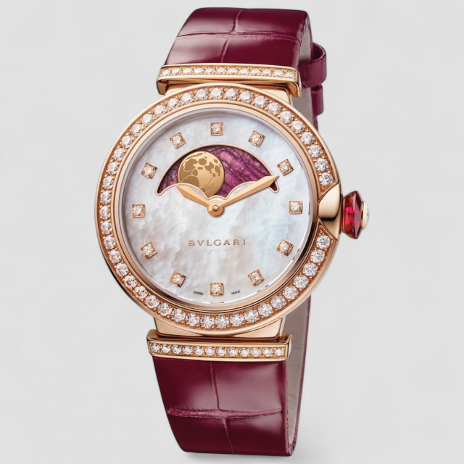 Lvcea Moon Phases Pink Gold Diamonds