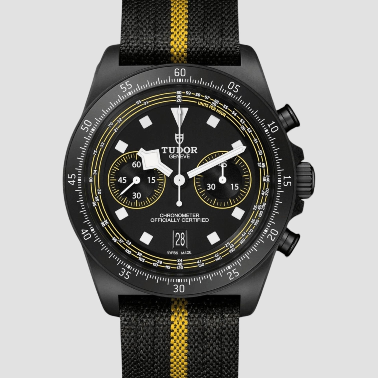 Pelagos FXD Chrono "Yellow" Automatic Black Dial 43mm