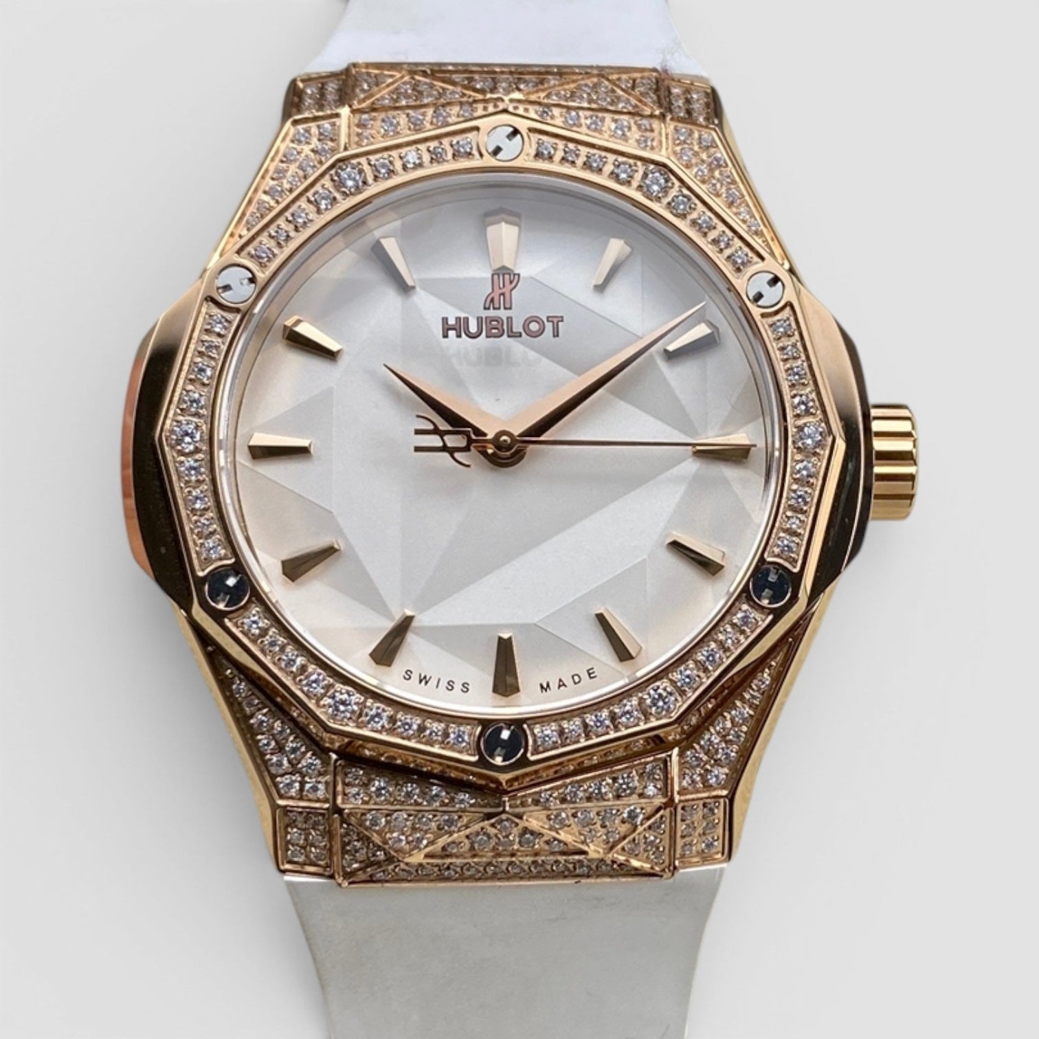 Classic Fusion Orlinski King Gold White Pavé 40mm