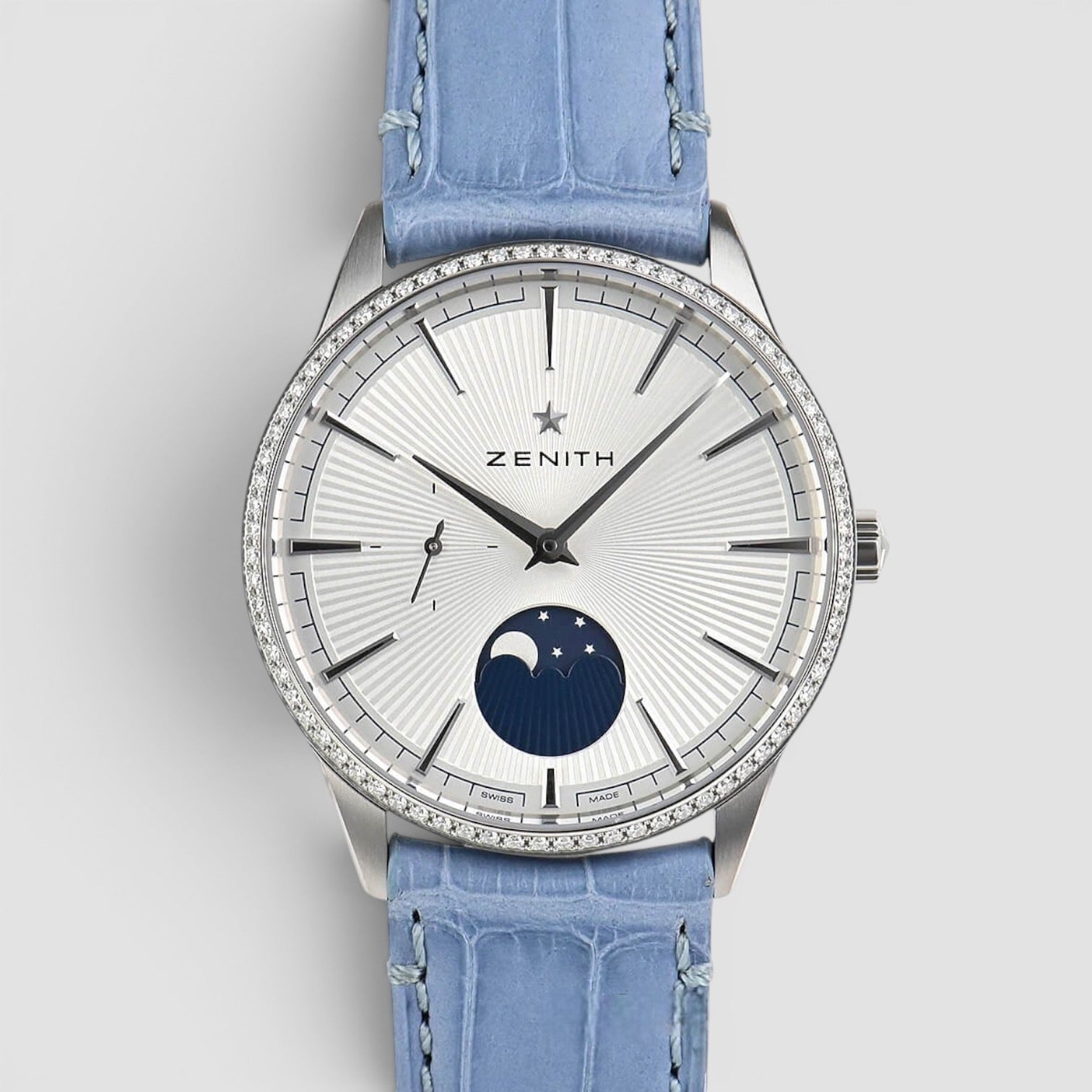 Elite Moonphase Automatic 36mm Steel White Dial