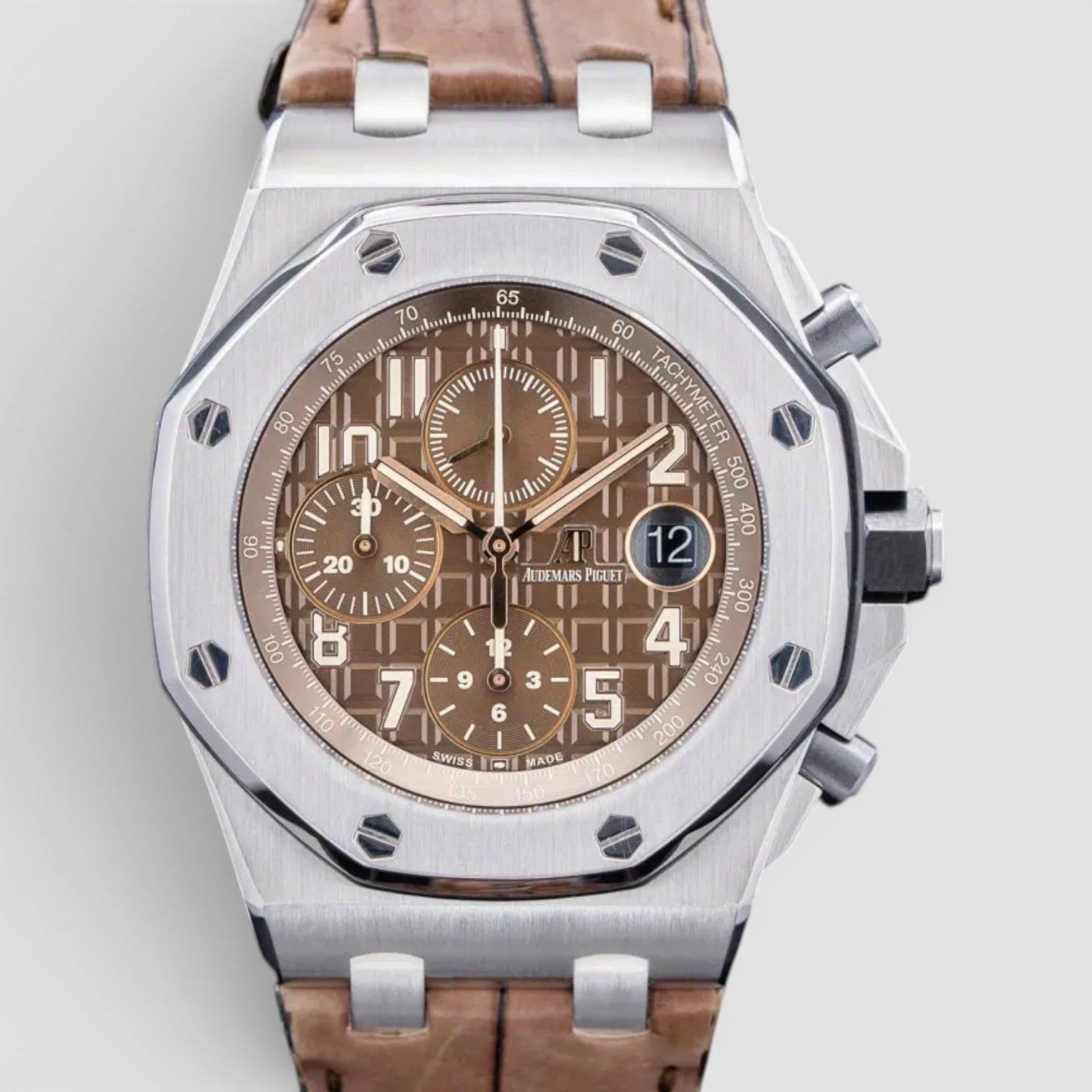 Royal Oak Offshore Chronograph 42mm Steel Brown Mega Tapisserie Dial