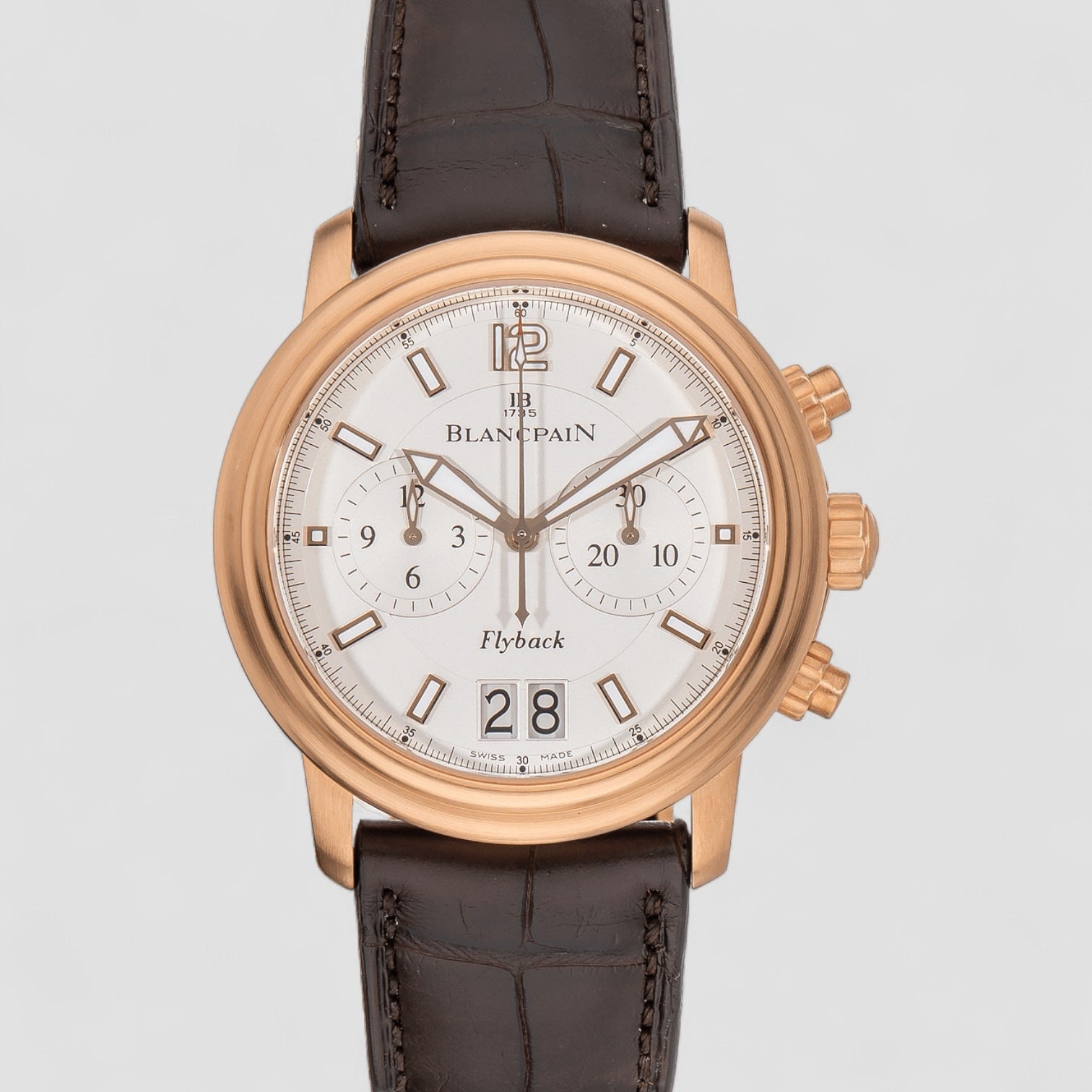 Flyback Big Date Brushed Rose Gold 40MM