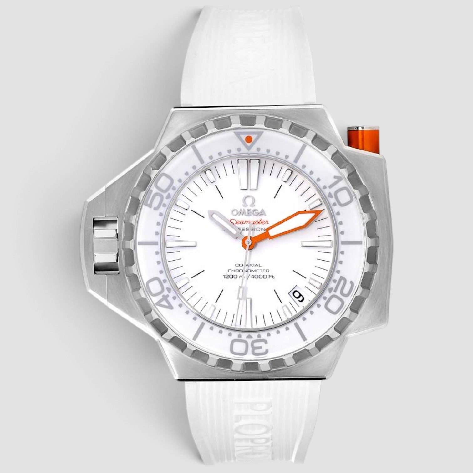 Seamaster Ploprof 1200M 55mm Steel White Dial