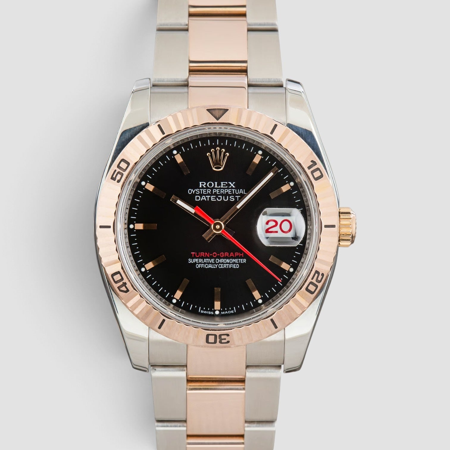 Rolex Datejust Turn-O-Graph Black Dial – Ref. 116261