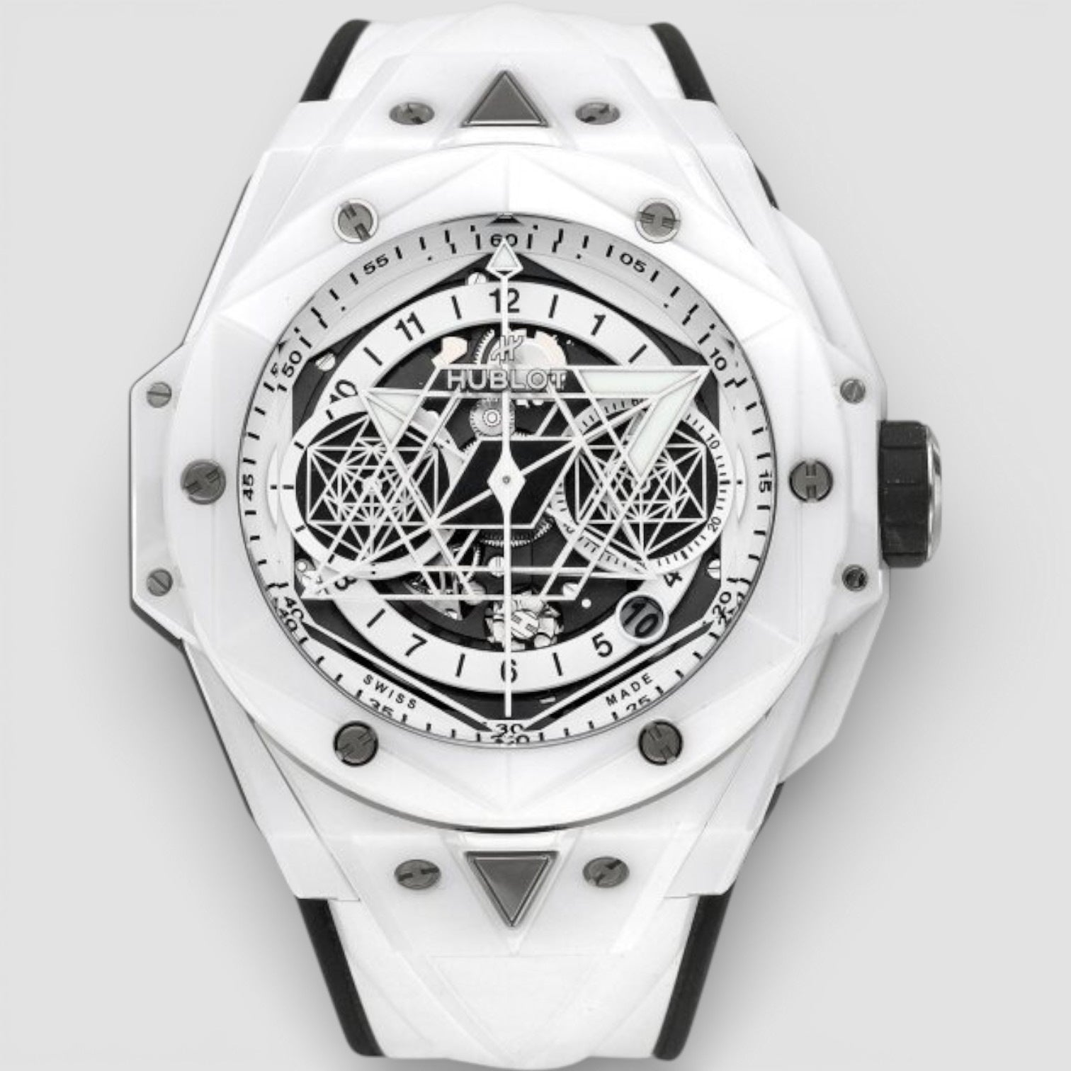 Big Bang Sang Bleu Ii Unico White 45mm